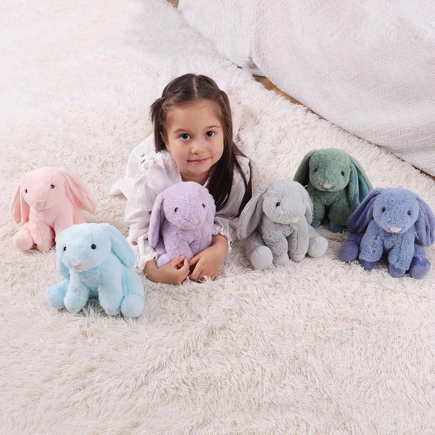 Conejo de Peluche Azul Marino Apricot Lamb 20 cm Suave