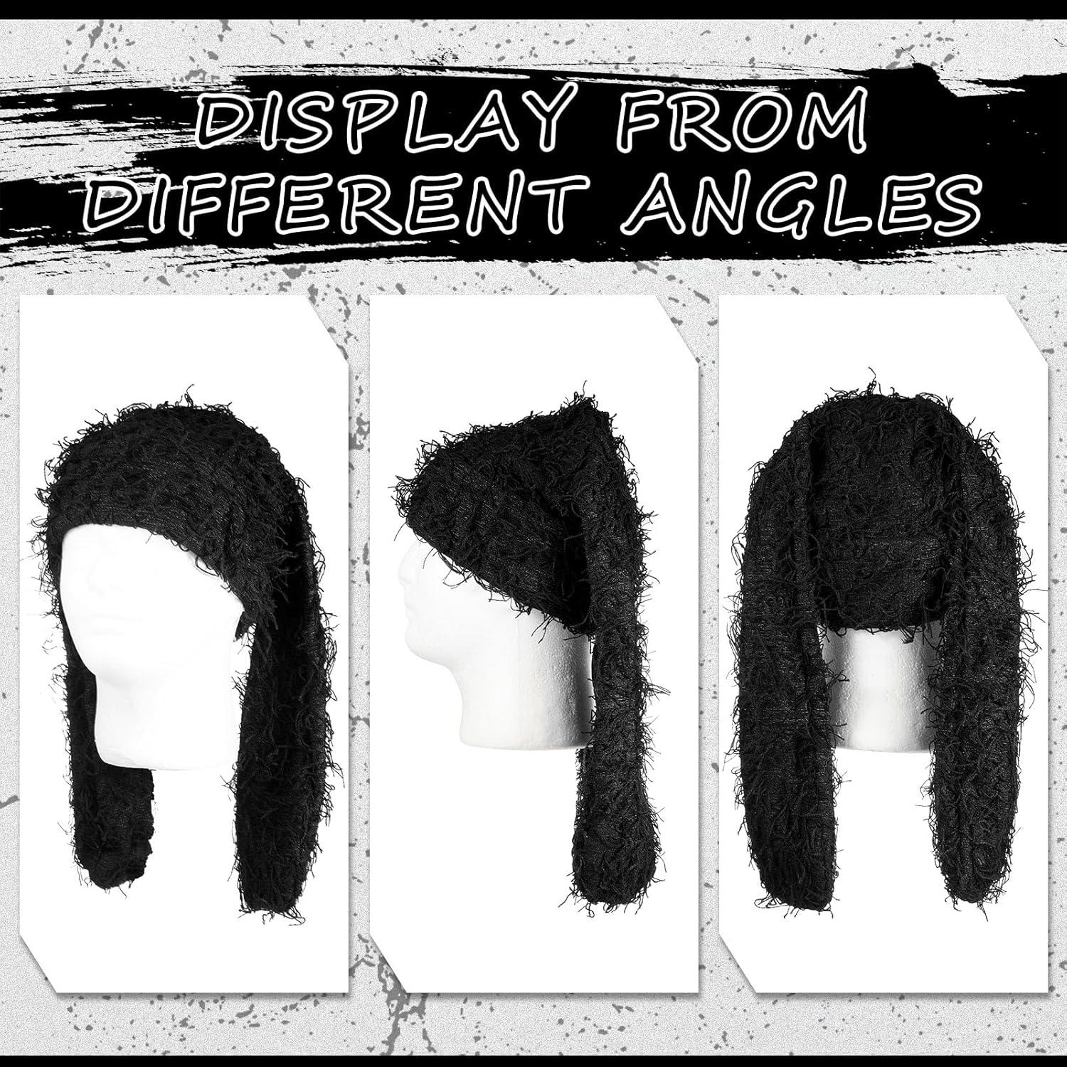 Gorro de Invierno Chuarry Bunny Negro con Orejas de Conejo