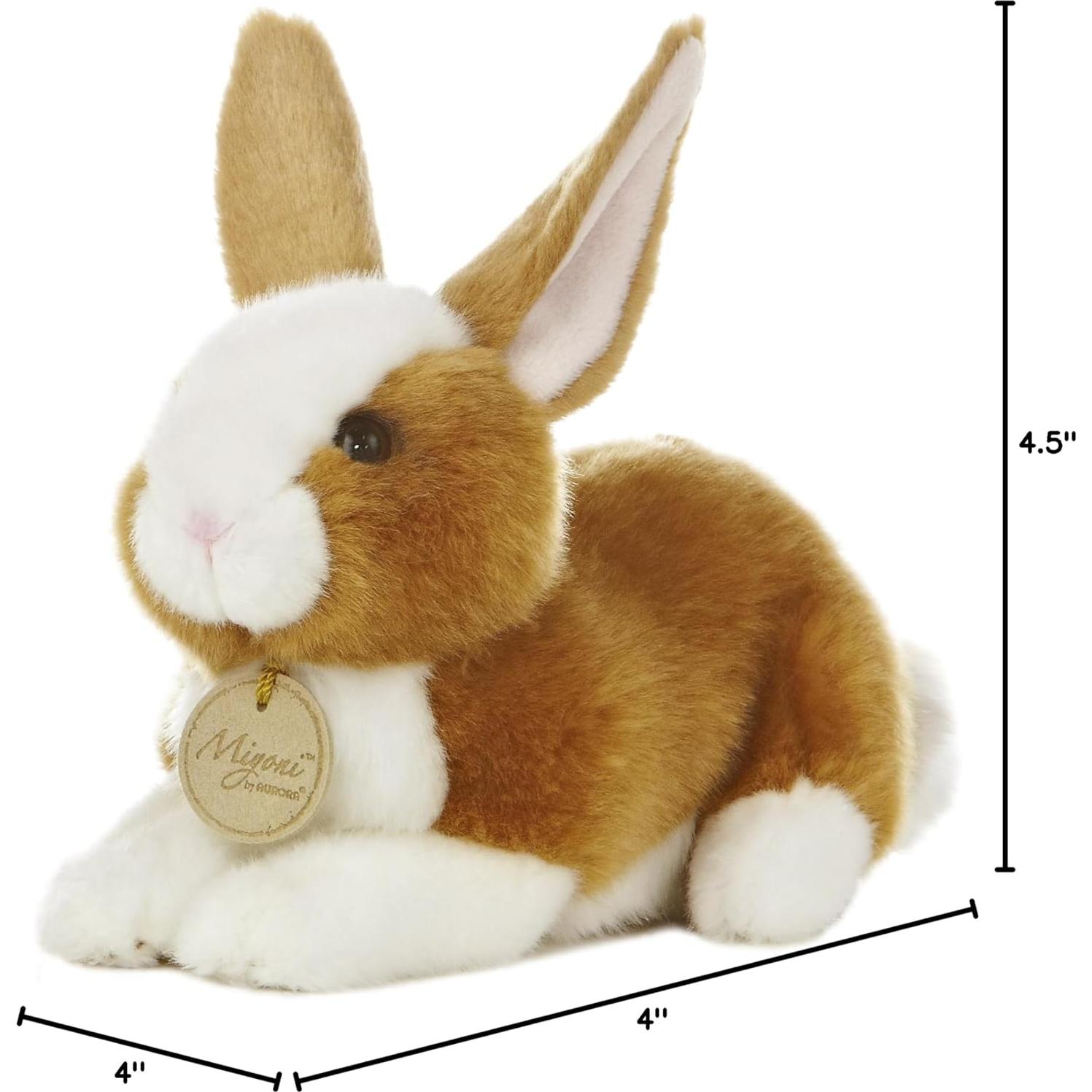 Conejo Holandés de Peluche Aurora Miyoni 20 cm Marrón