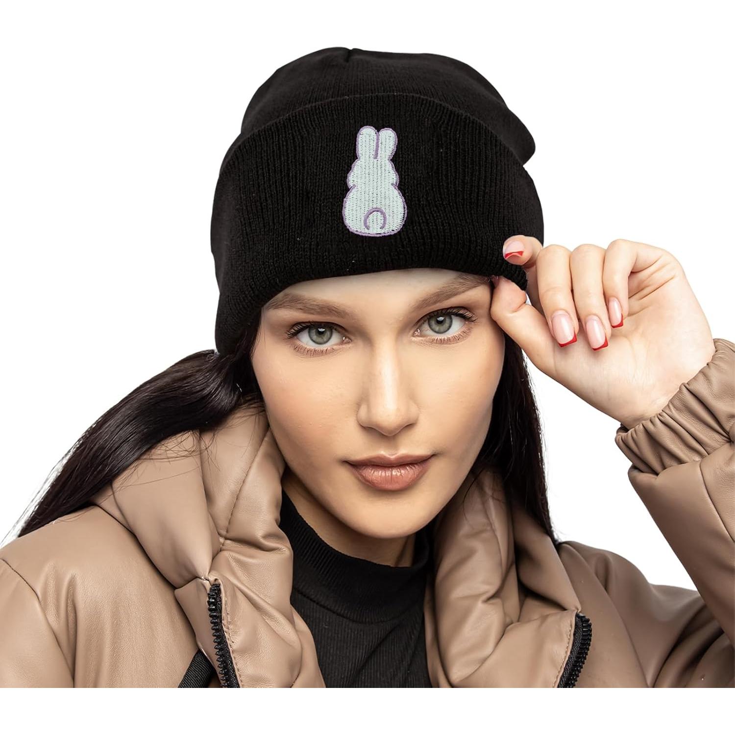 Gorro de punto unisex Mutakin con bordado de perro