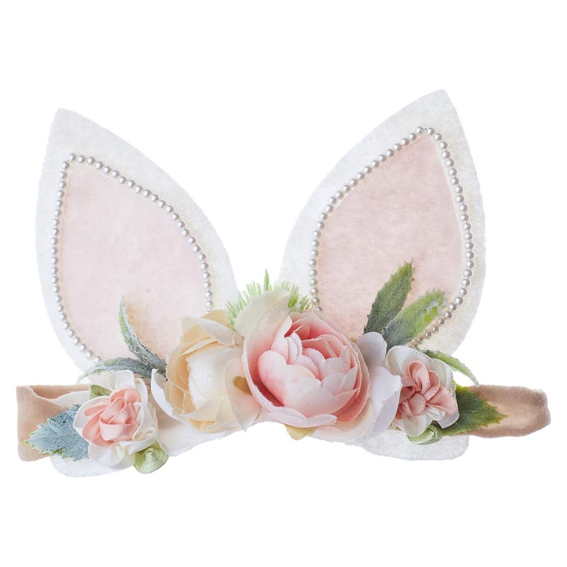 Diadema de Nylon Floral Conejito de Pascua para Bebé - CAINI