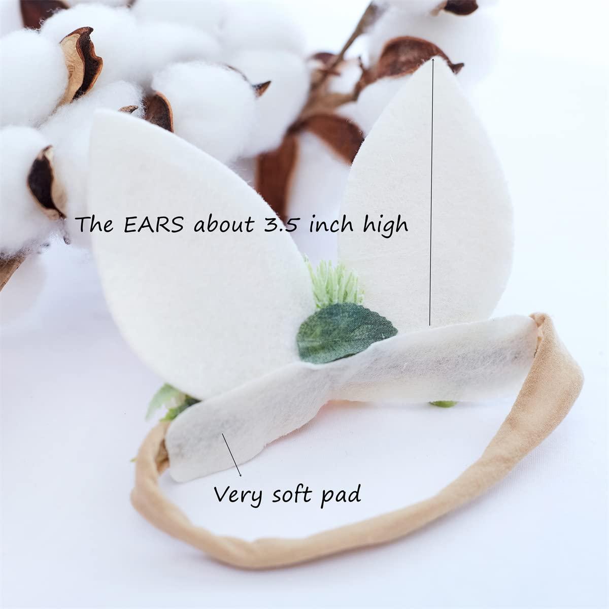 Diadema de Nylon Floral Conejito de Pascua para Bebé - CAINI