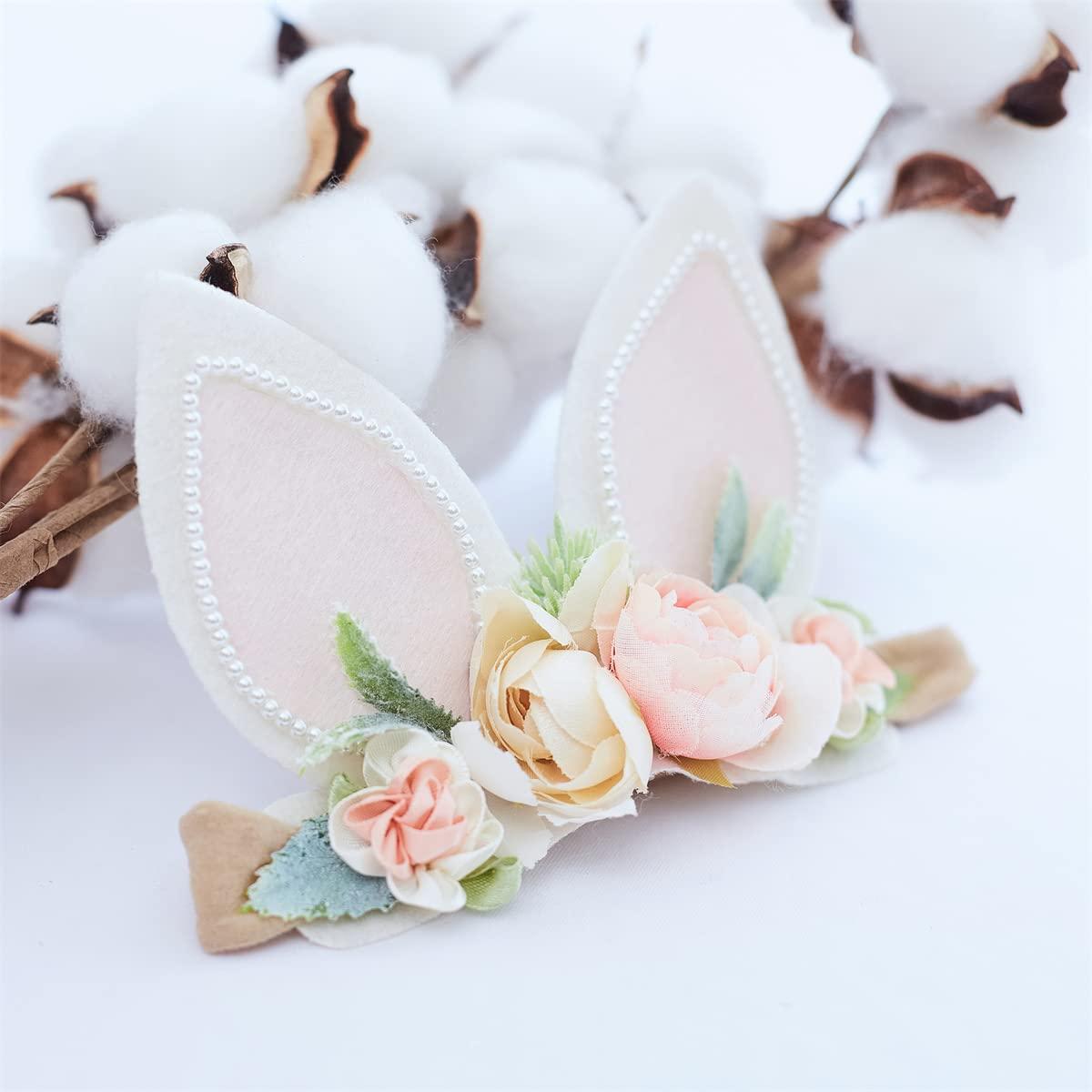 Diadema de Nylon Floral Conejito de Pascua para Bebé - CAINI