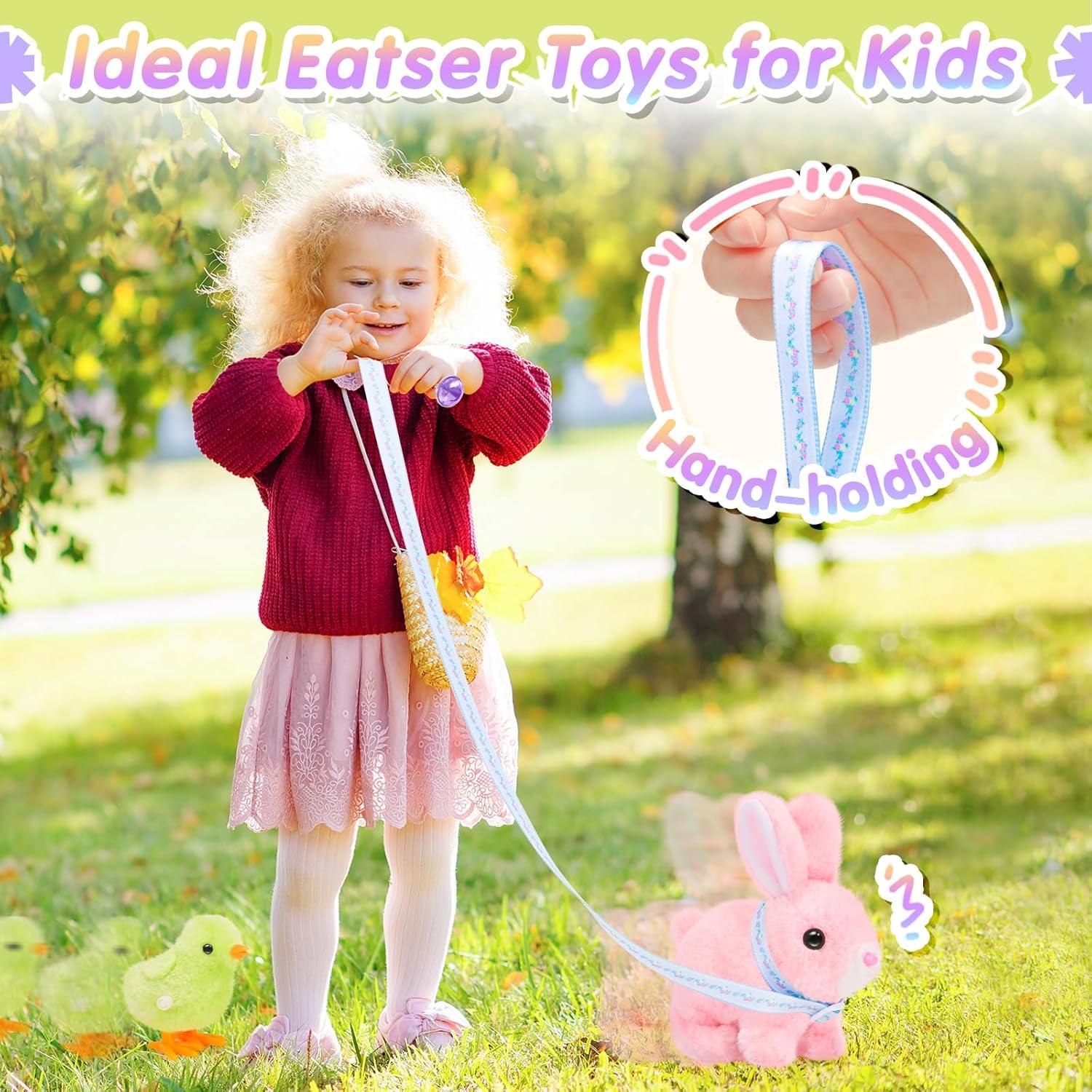 Conejo de Peluche Interactivo Tagitary con Sonidos y Correa