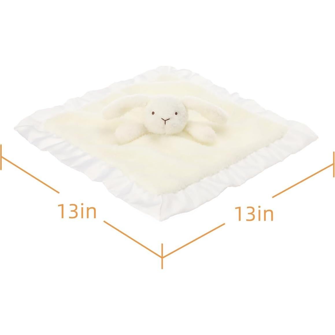 Manta de Seguridad Conejo Blanco Cordero Albaricoque 35 cm