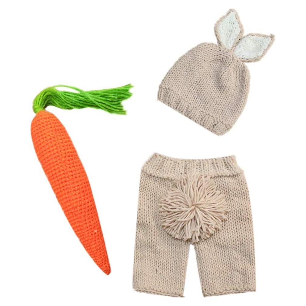 Disfraz de Conejo de Pascua Bebé OBEEII Ganchillo 0-3 meses