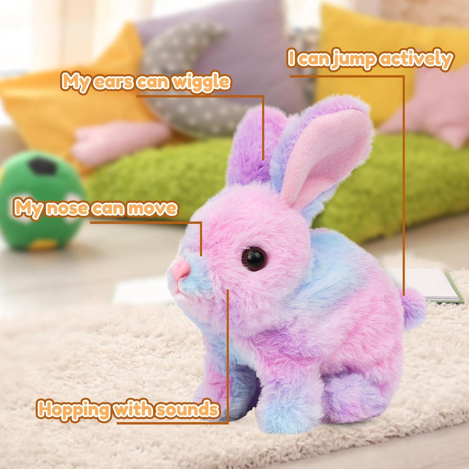 Conejo Saltarín Interactivo Easfan 18 cm Peluche con Sonidos