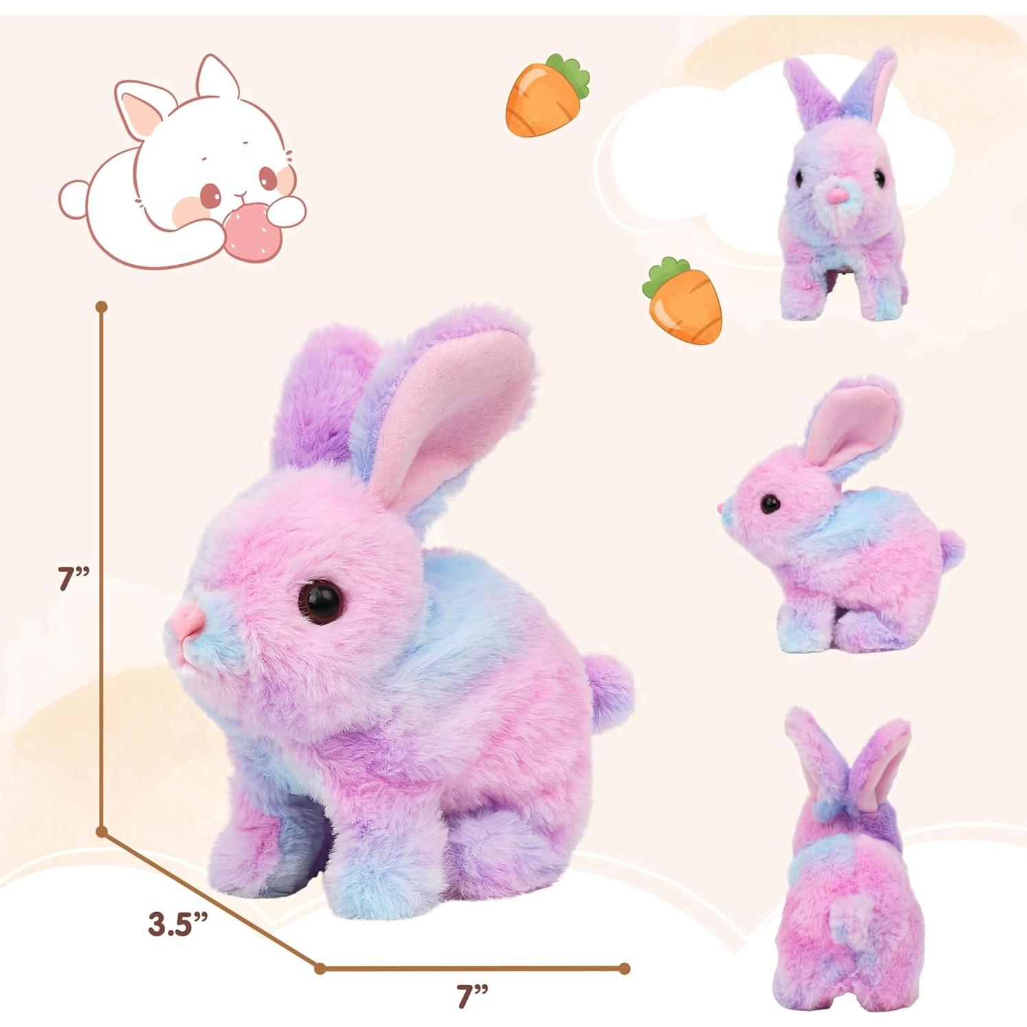 Conejo Saltarín Interactivo Easfan 18 cm Peluche con Sonidos