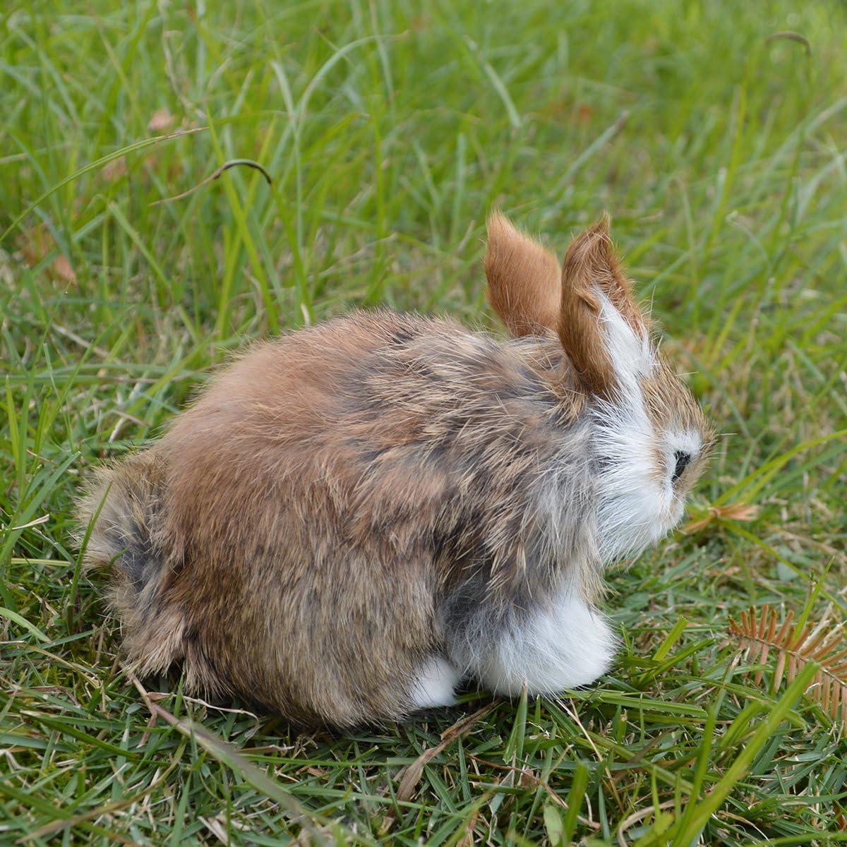 Pack de 2 Conejos de Pascua Peludos Basuo-9Q 10x7x14cm
