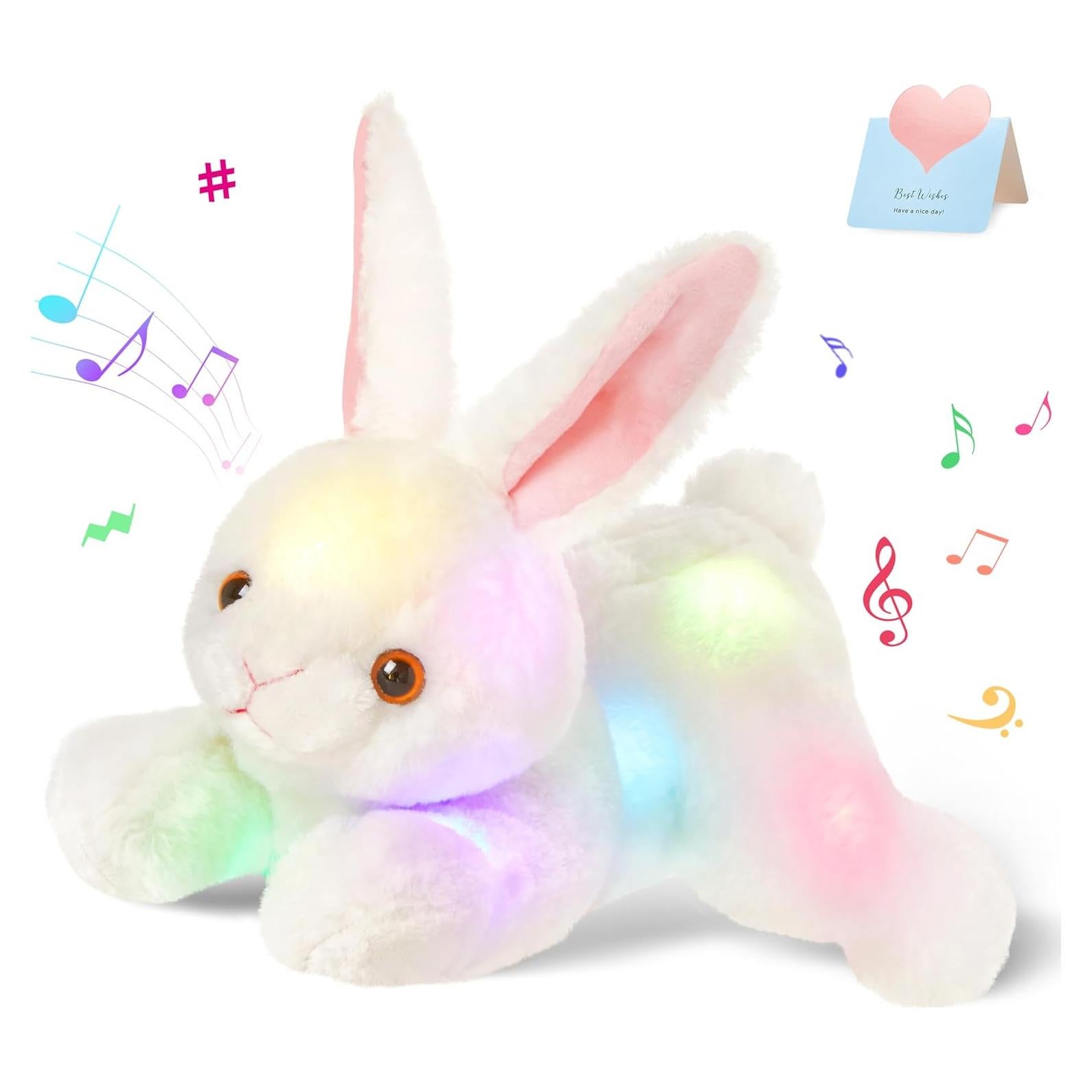Conejo de Peluche Musical Brilla en la Oscuridad 25 cm SpecialYou