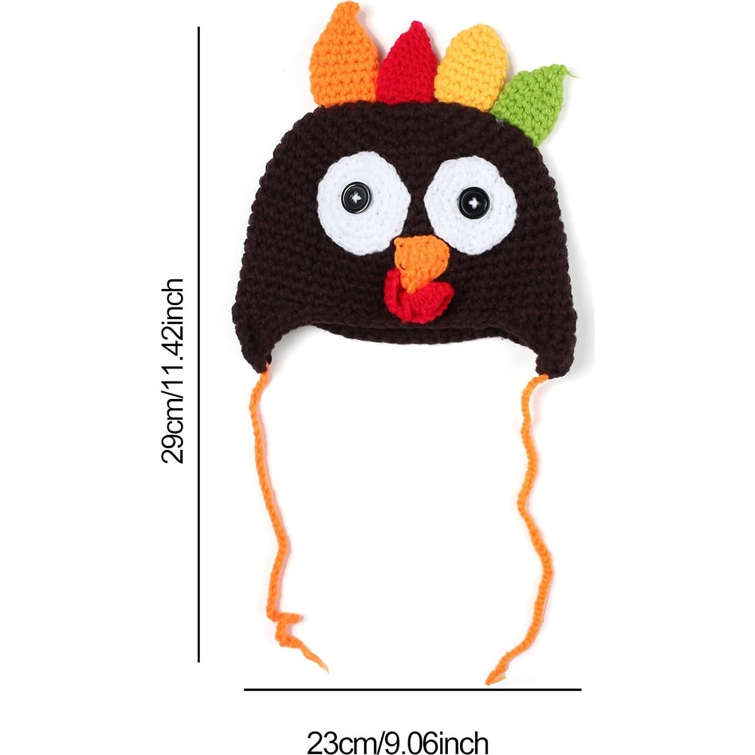 Gorro de Pavo para Bebé y Niños 6-24 meses - Accesorio de Invierno