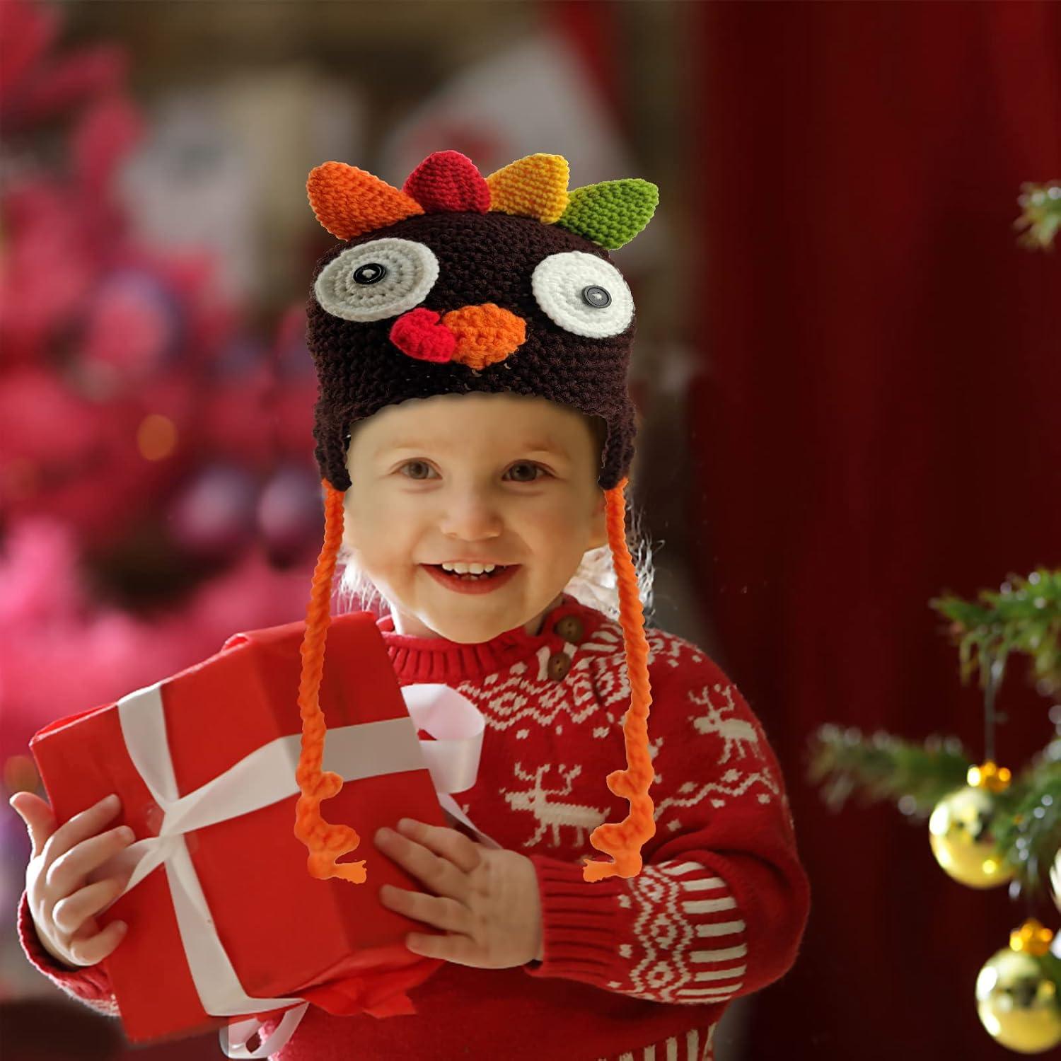 Gorro de Pavo para Bebé y Niños 6-24 meses - Accesorio de Invierno