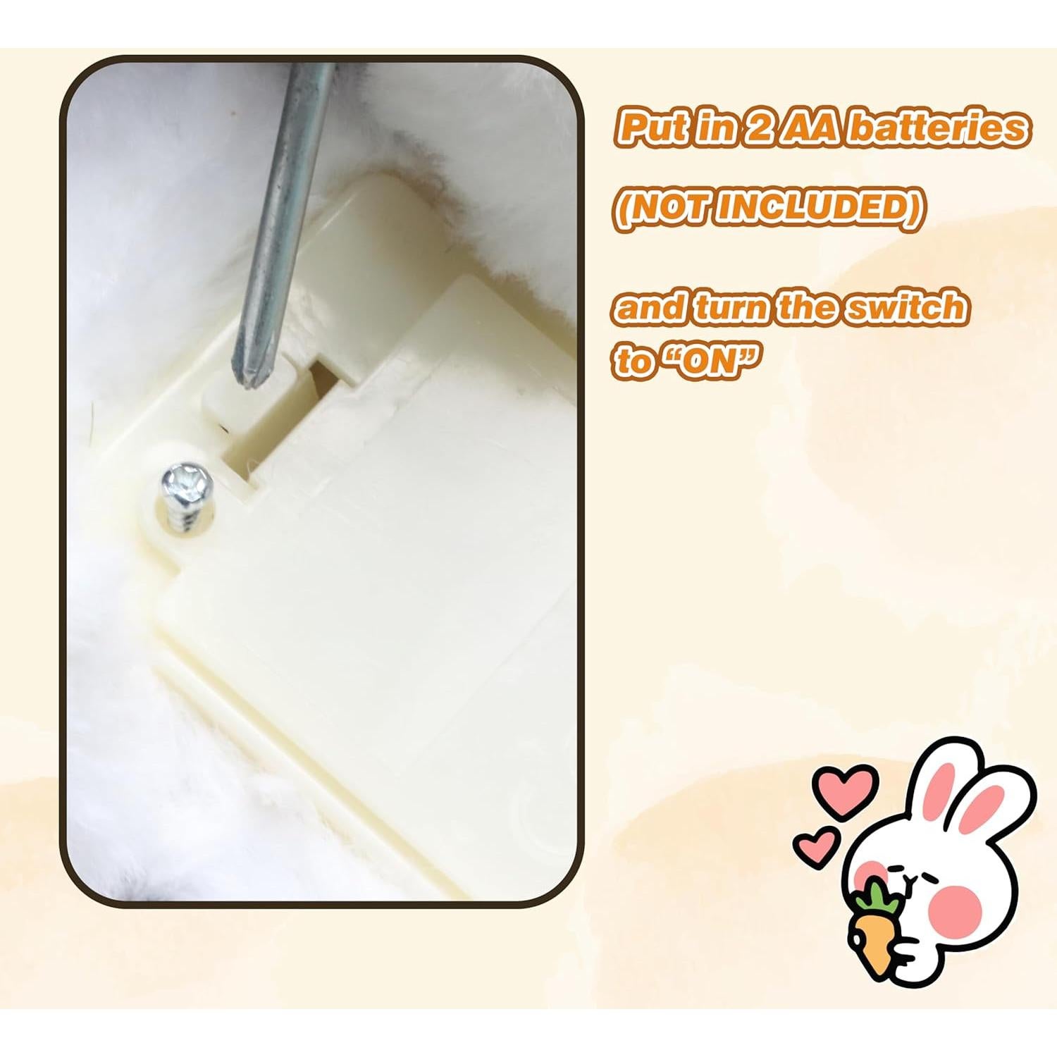 Juguete de Peluche Conejito Interactivo Easfan 17.78 cm