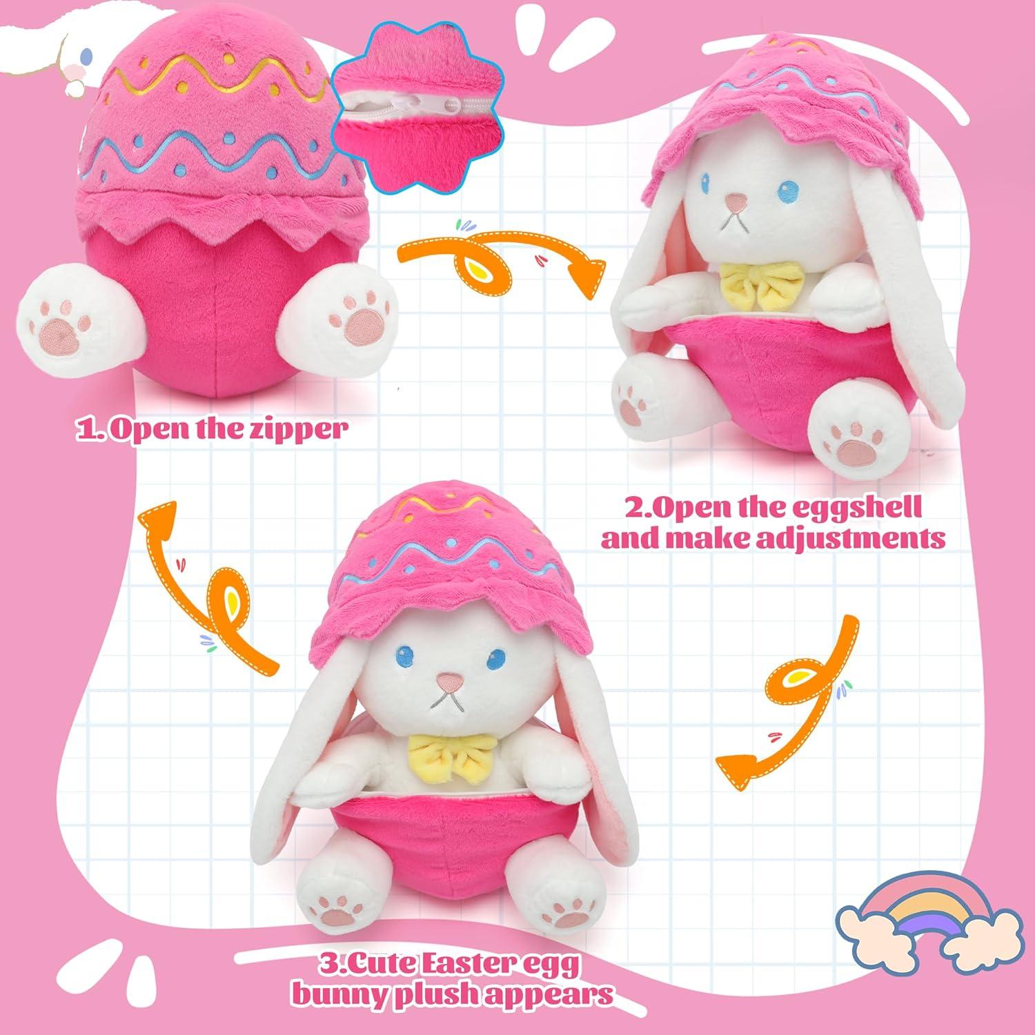 Conejo de Pascua de Peluche IUTOYYE 17.95 cm Rosa