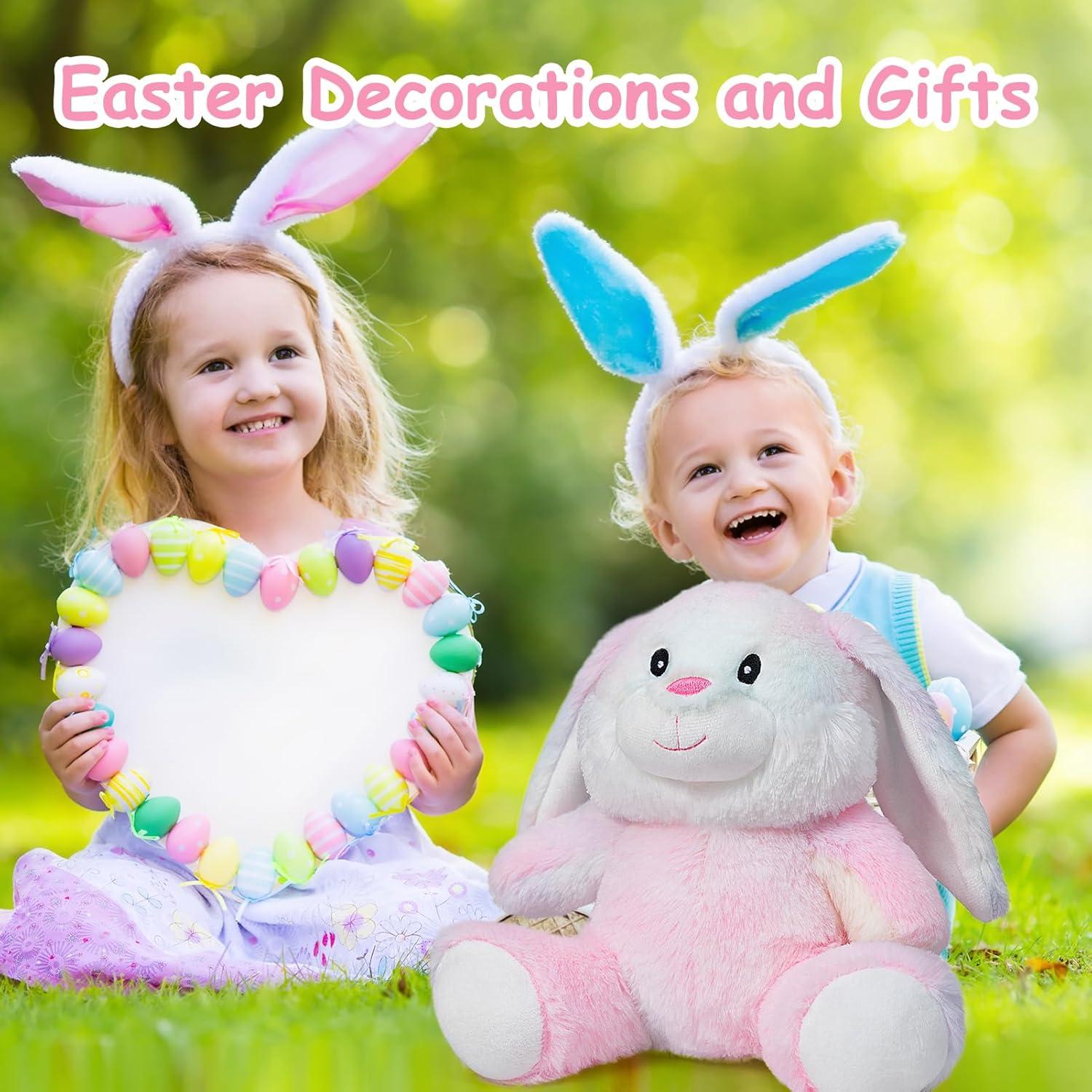 Conejo de Peluche HollyHOME 25cm Rosa Suave para Niños