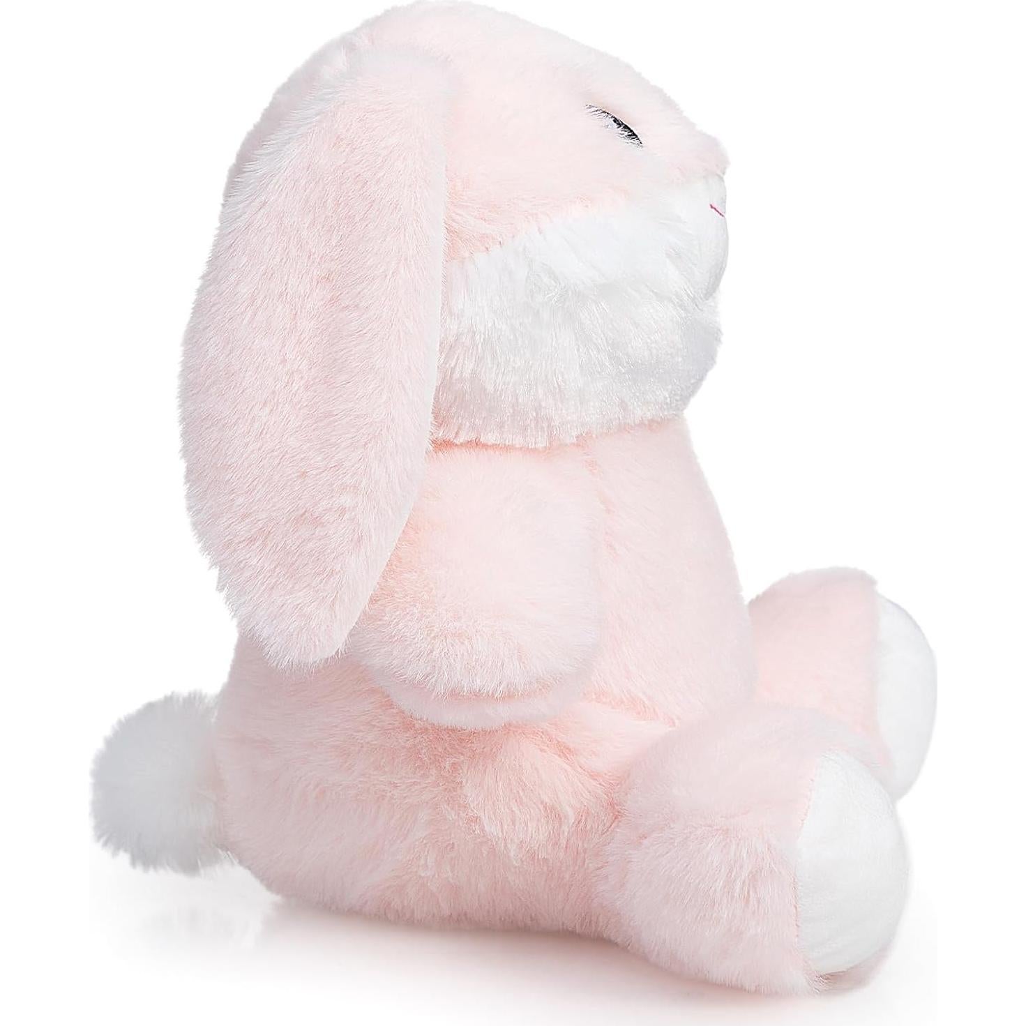 Conejo de Peluche HollyHOME 25cm Rosa Suave para Niños