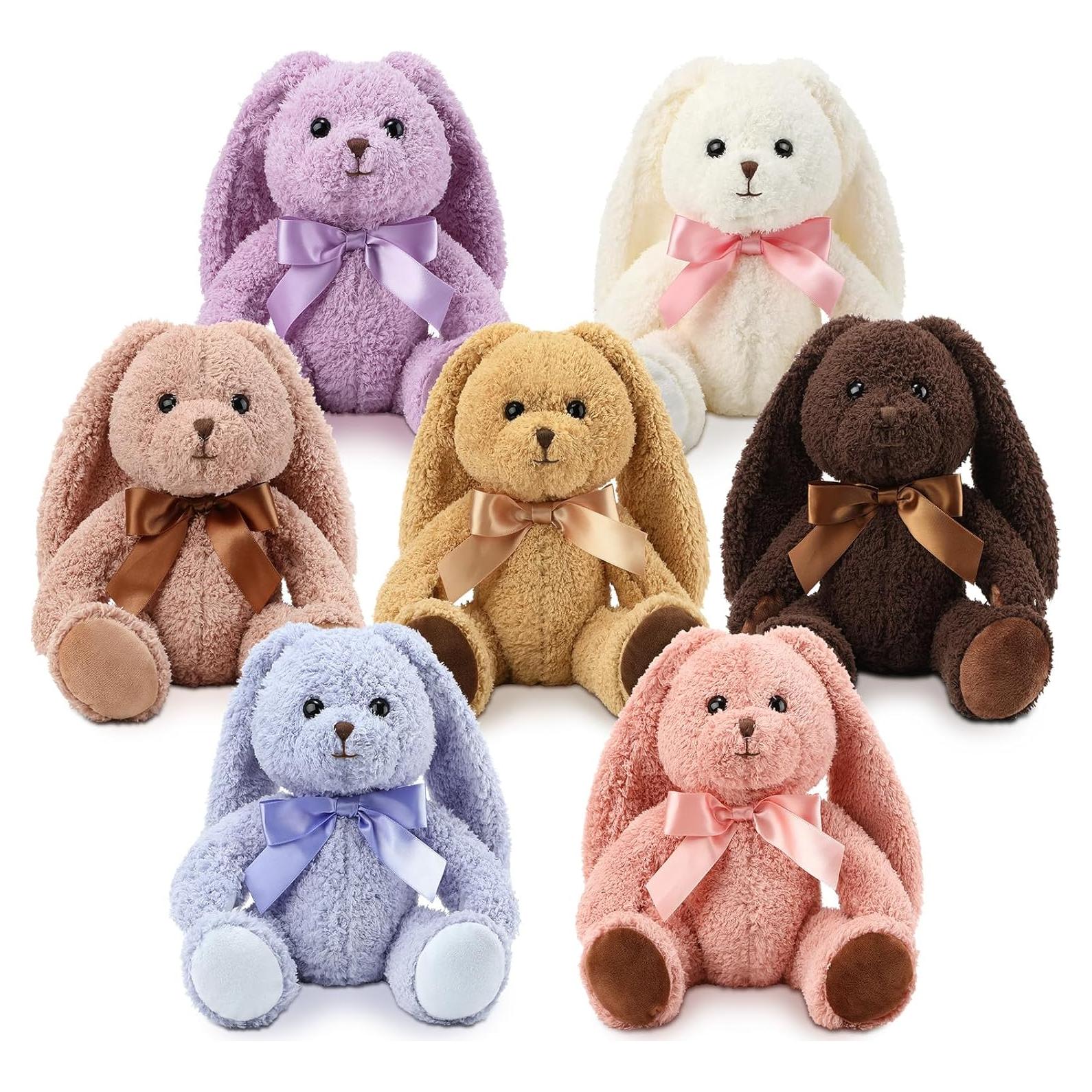 Civaner 7 Animales de Peluche Conejo 32 cm Multicolor