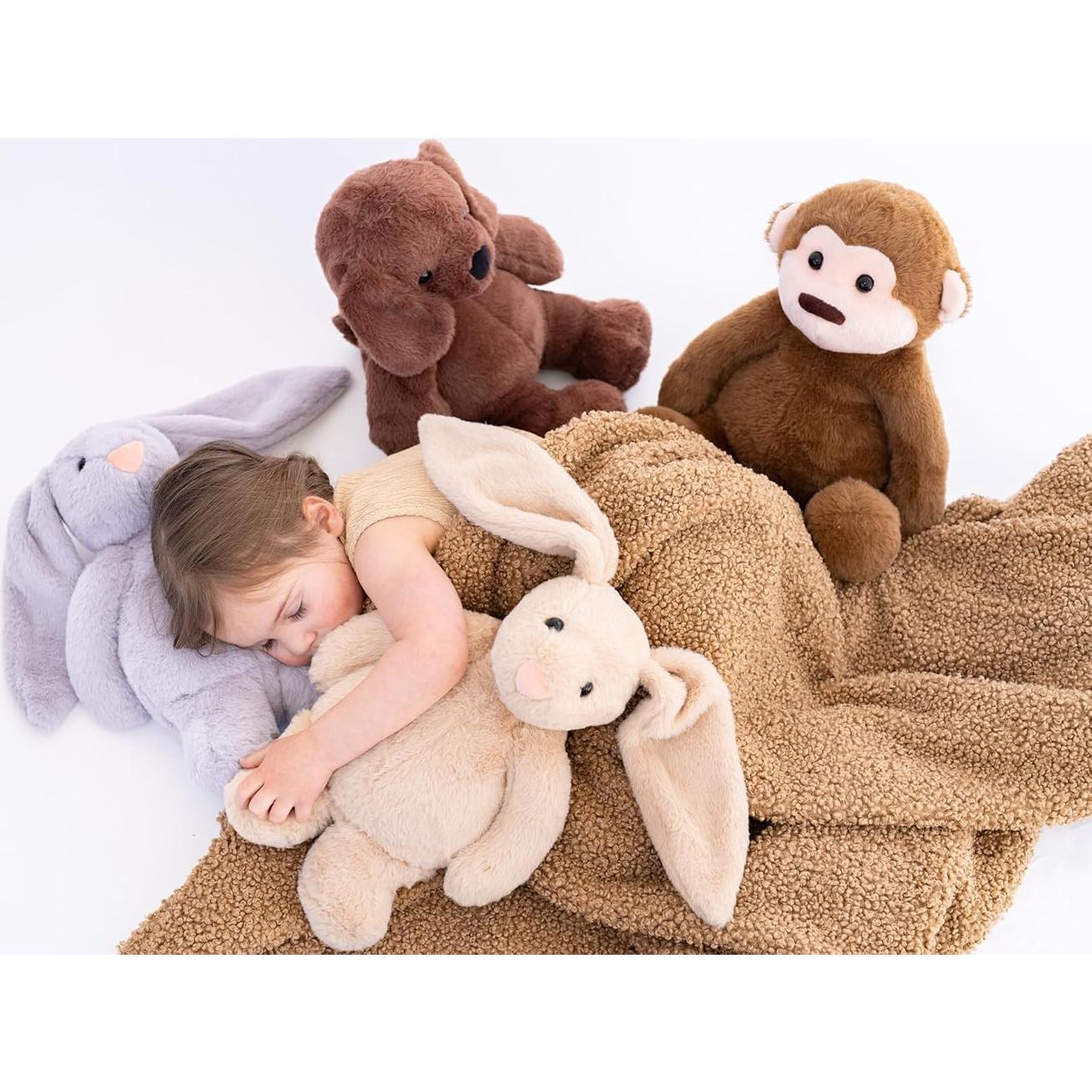 Conejo de Peluche con Peso 1.36 kg Olivia y Jack 40 cm