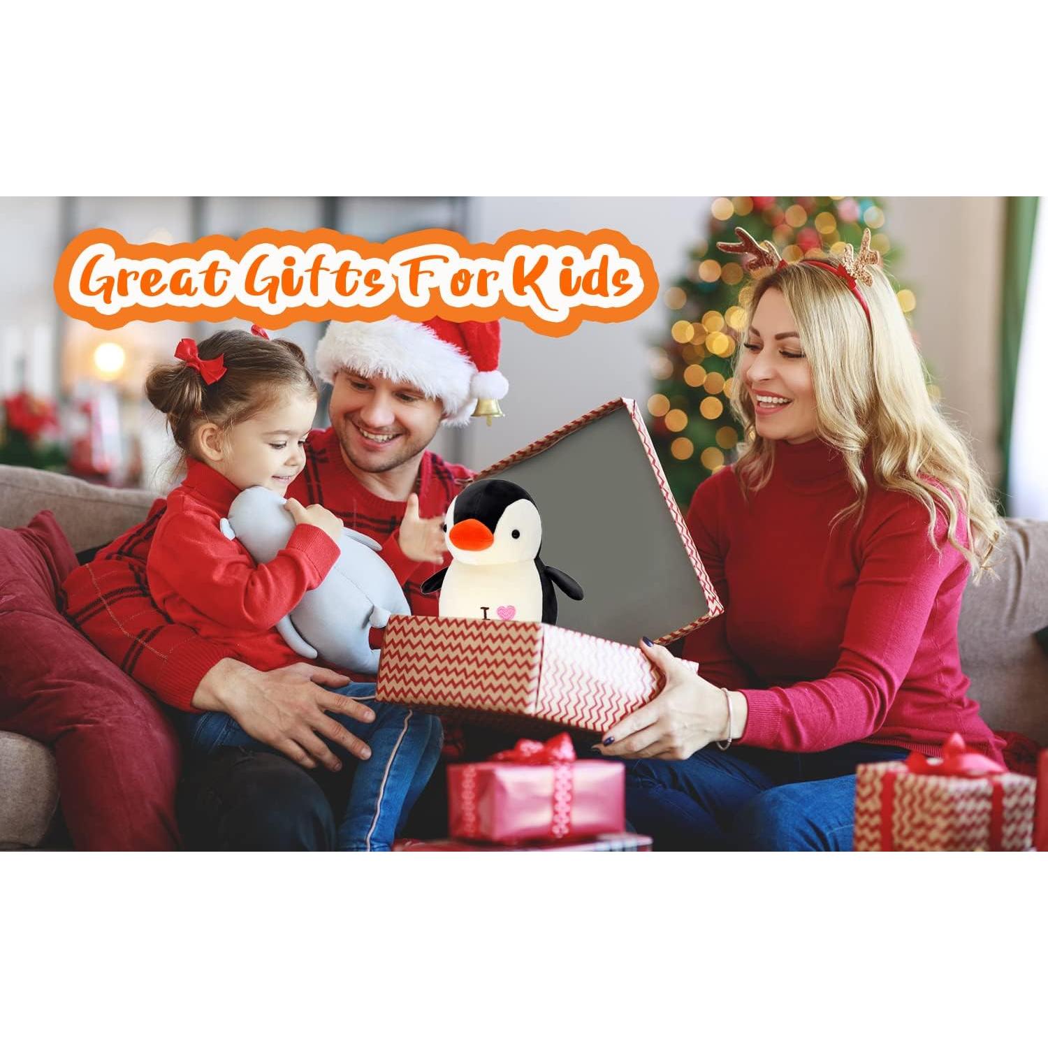 Muñeco de Pingüino de Peluche HWD 22 cm Suave Negro