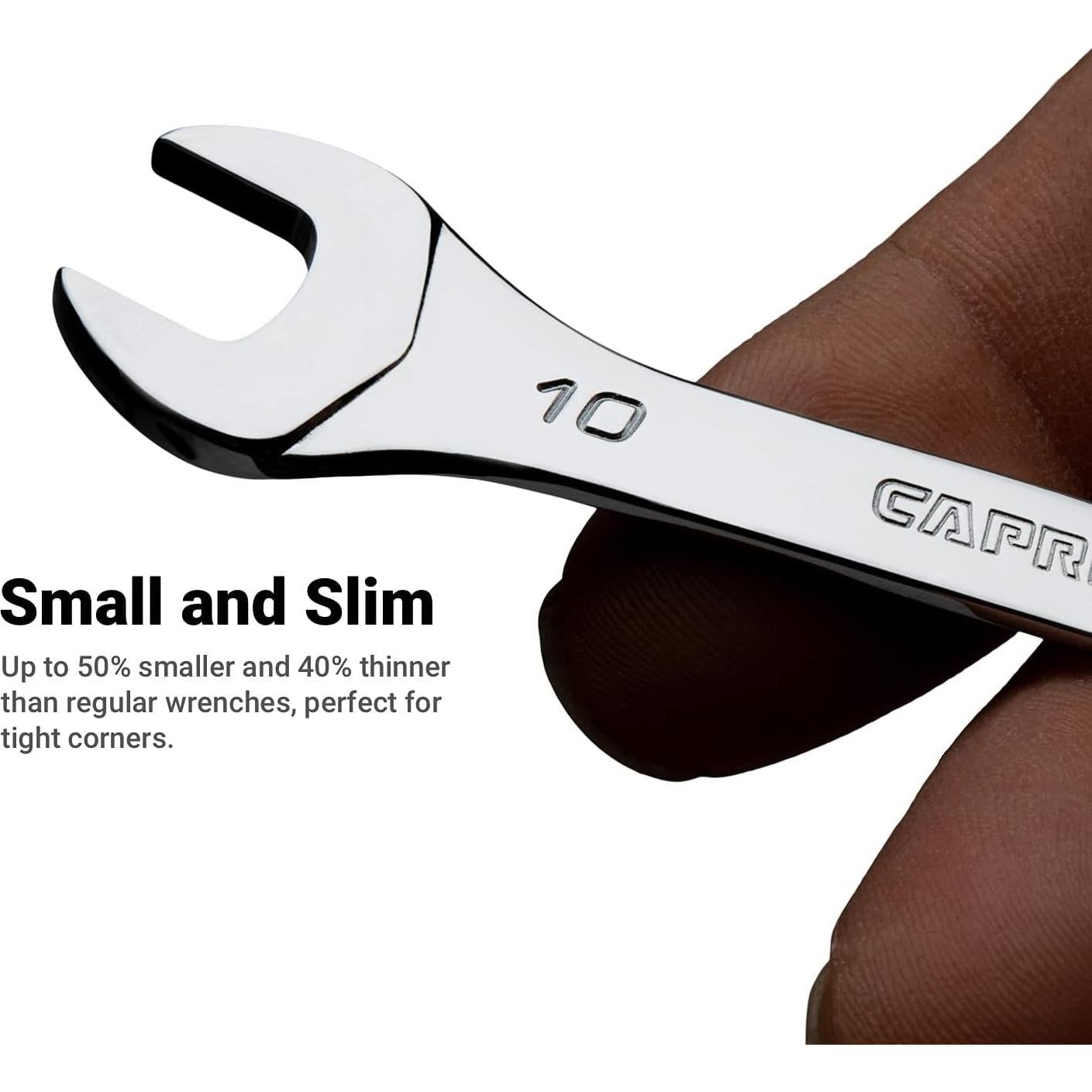 Juego de Llaves Abiertas Mini Slim Capri Tools 6 Piezas