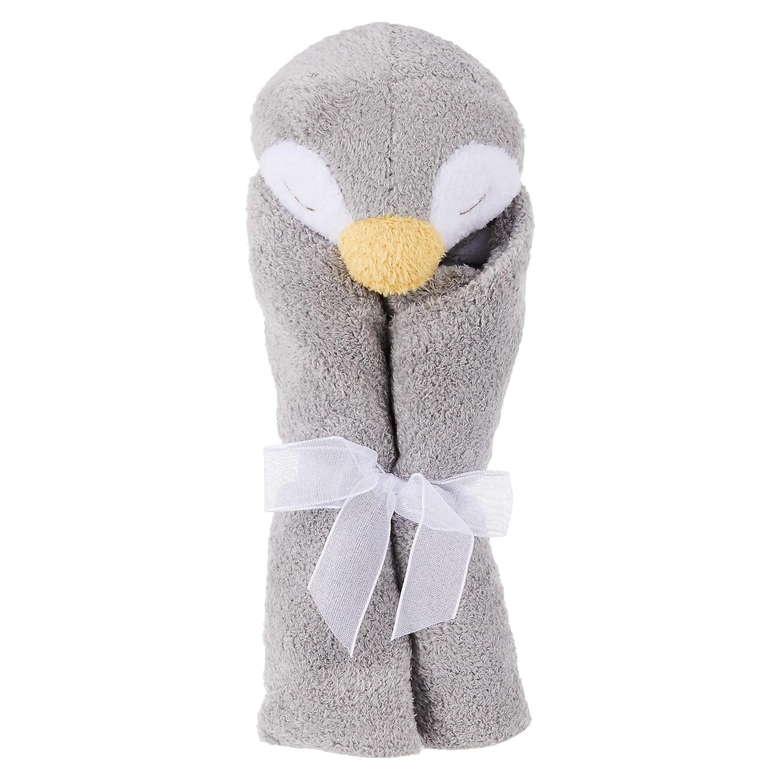 Manta de Siesta Angel Dear Pingüino Gris 35x35 cm Microfibra