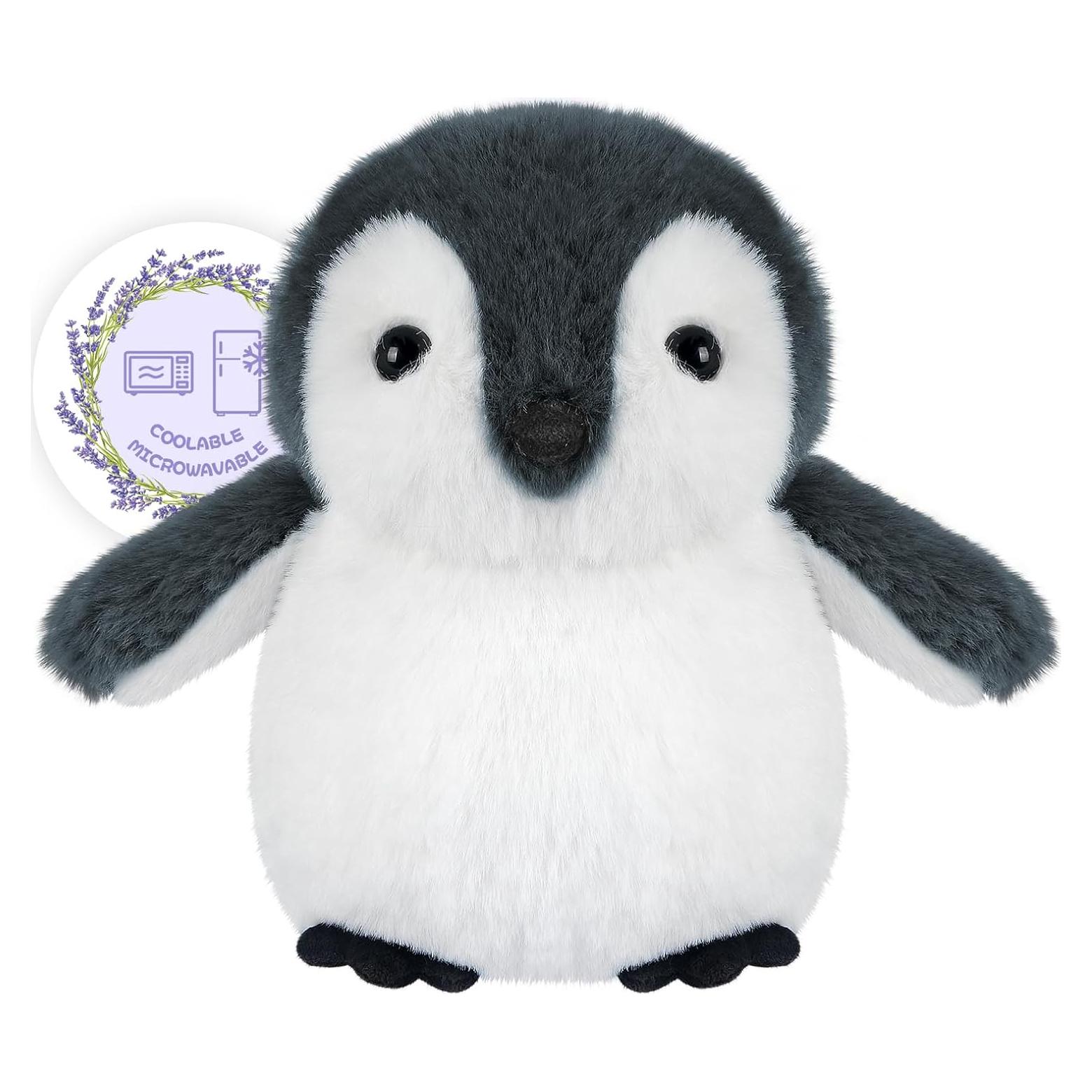 Pingüino de Peluche Calentable SuzziPals 43cm Alivio Estrés