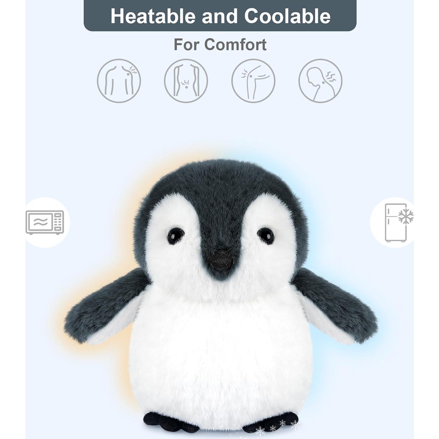 Pingüino de Peluche Calentable SuzziPals 43cm Alivio Estrés