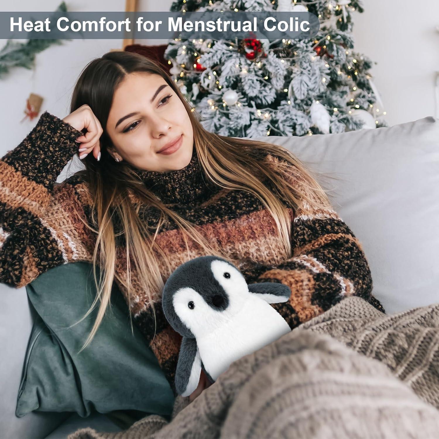 Pingüino de Peluche Calentable SuzziPals 43cm Alivio Estrés