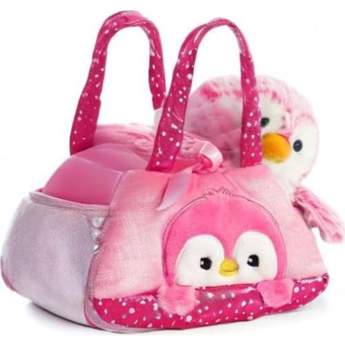 Peluche Pingüino Pom Pom Aurora 17.78 cm - Accesorio Rosa