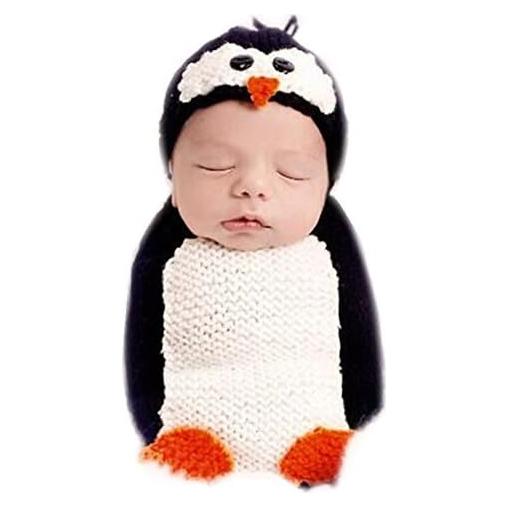 Accesorios de Fotografía para Recién Nacidos Coberllus Sombrero Pingüino