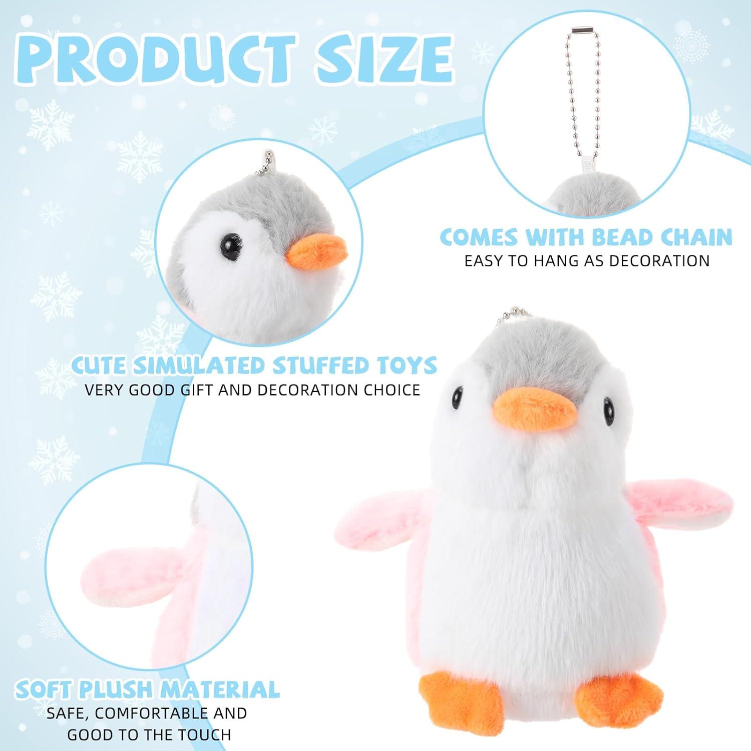 Mini Llave de Peluche Pingüino Motionchic - 30 Unidades 13 cm