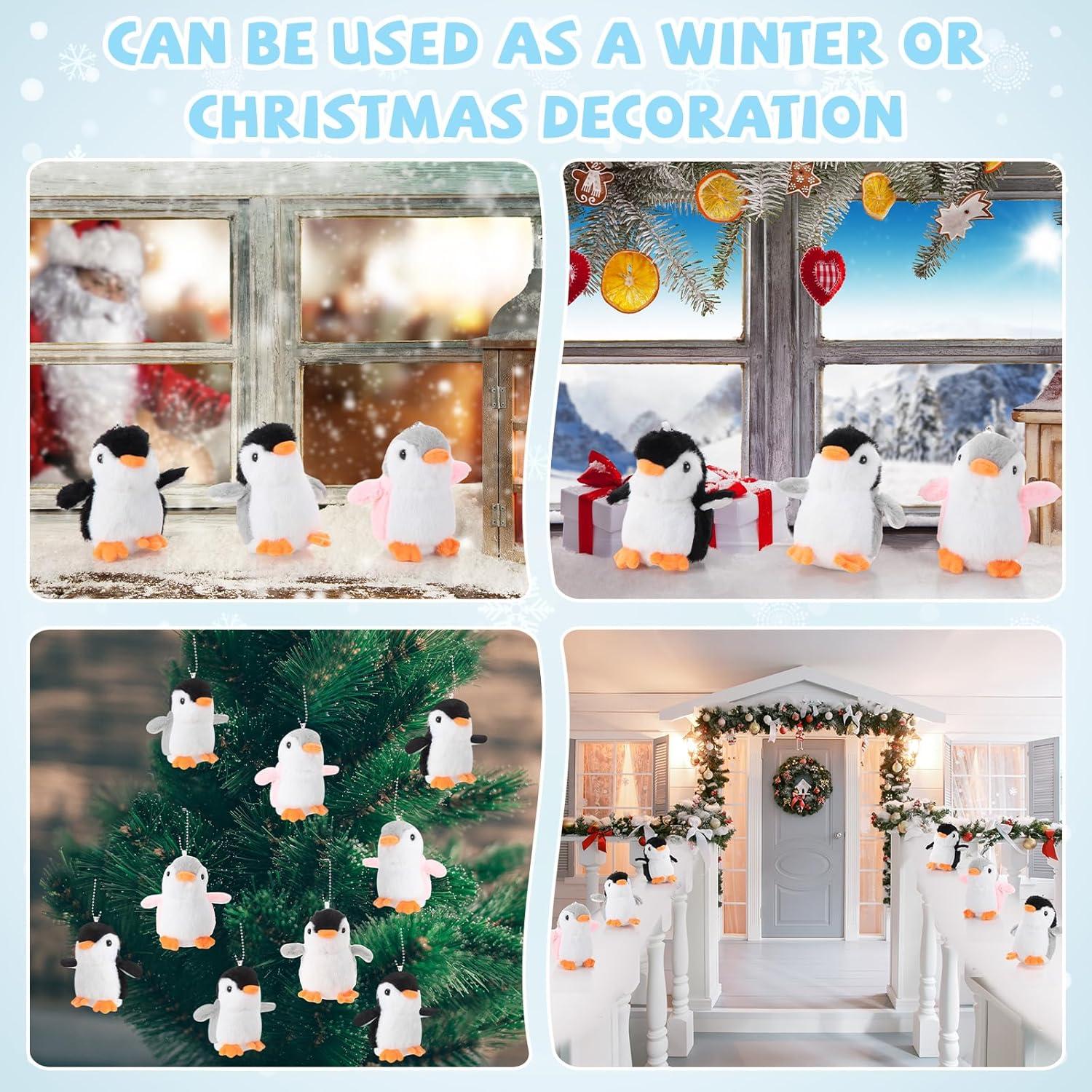 Mini Llave de Peluche Pingüino Motionchic - 30 Unidades 13 cm