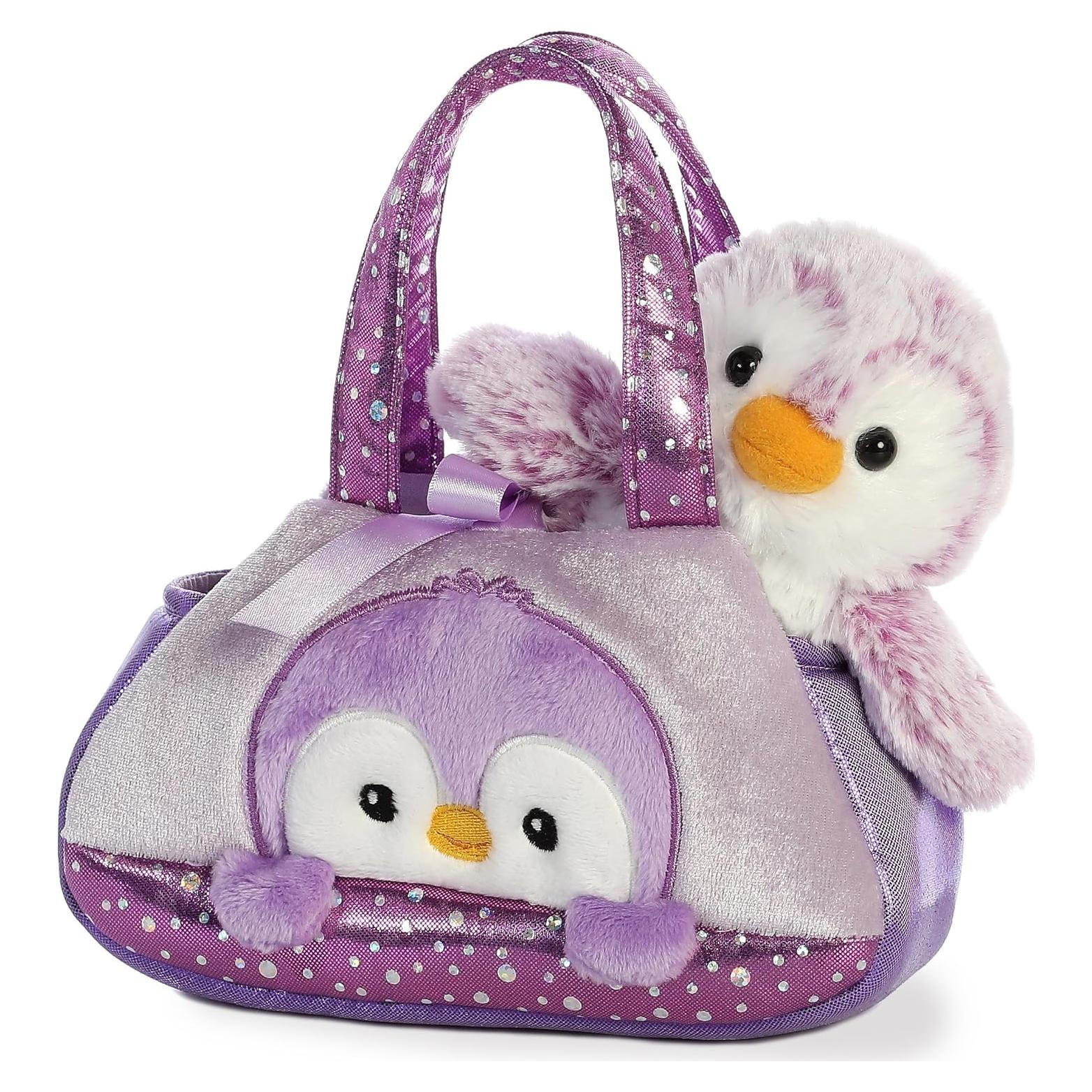 Peluche Pingüino Pom Pom Aurora 17.78 cm - Accesorio de Viaje