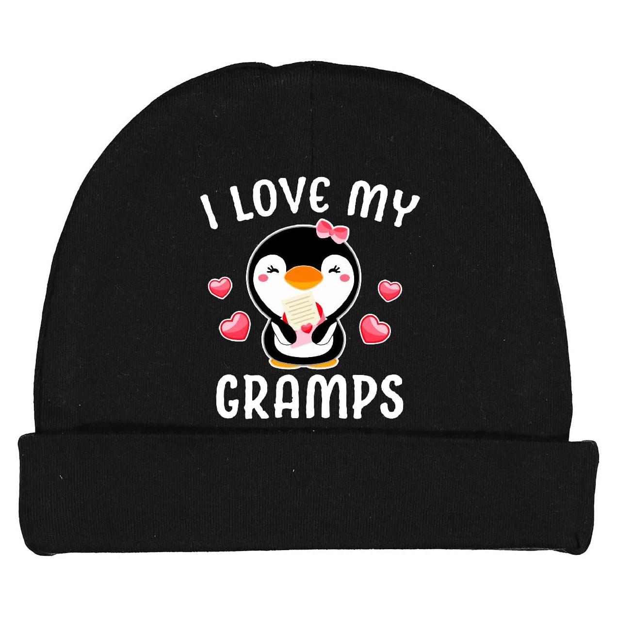 Gorro de Bebé con Pingüino y Corazones - Algodón Suave