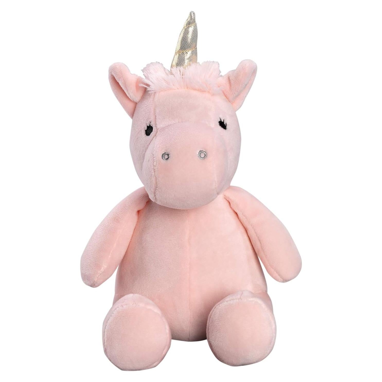 Unicornio de peluche rosa Bedtime Originals 23 cm con cuerno dorado