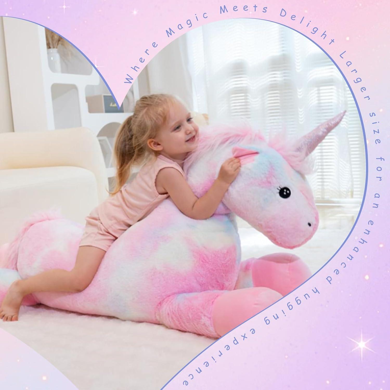 Peluche Gigante Unicornio 120 cm Yangzhou - Regalo Ideal
