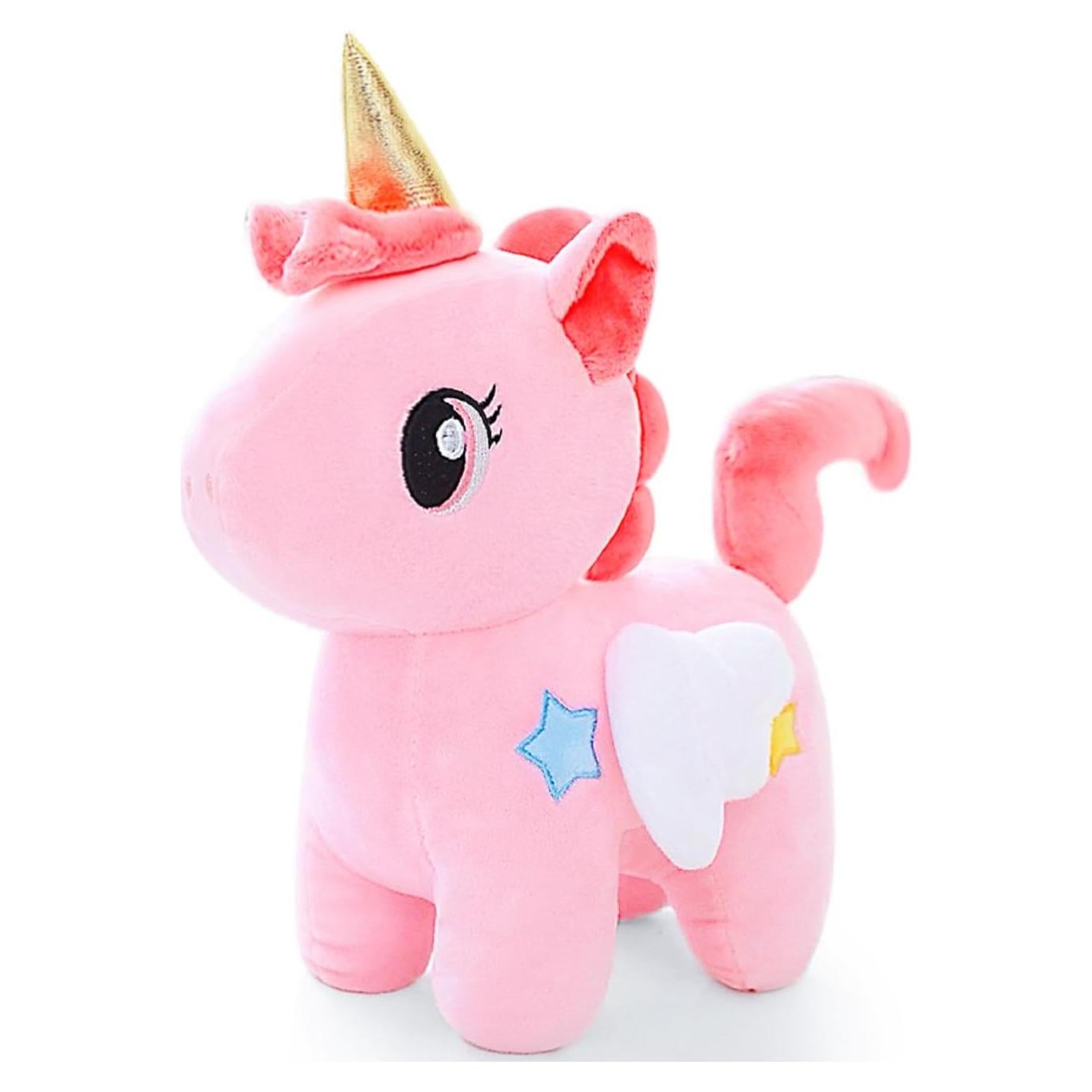Juguete de Peluche Unicornio Rosa NuomiYue 23cm Suave