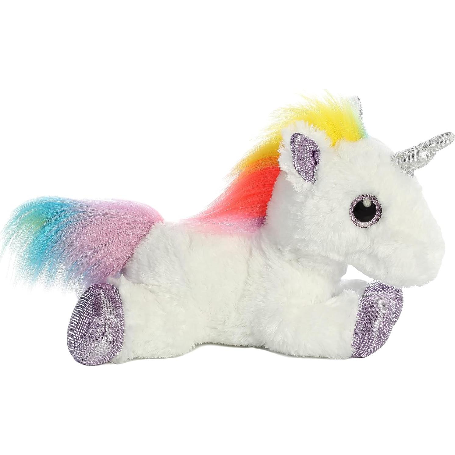 Peluche Unicornio Arcoíris Aurora 30 cm - Sparkle Tales