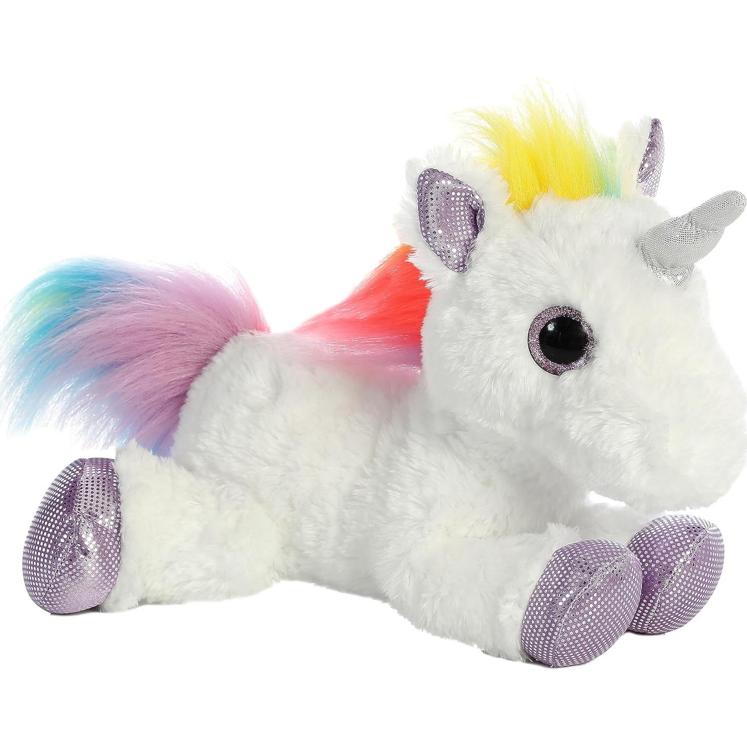 Peluche Unicornio Arcoíris Aurora 30 cm - Sparkle Tales