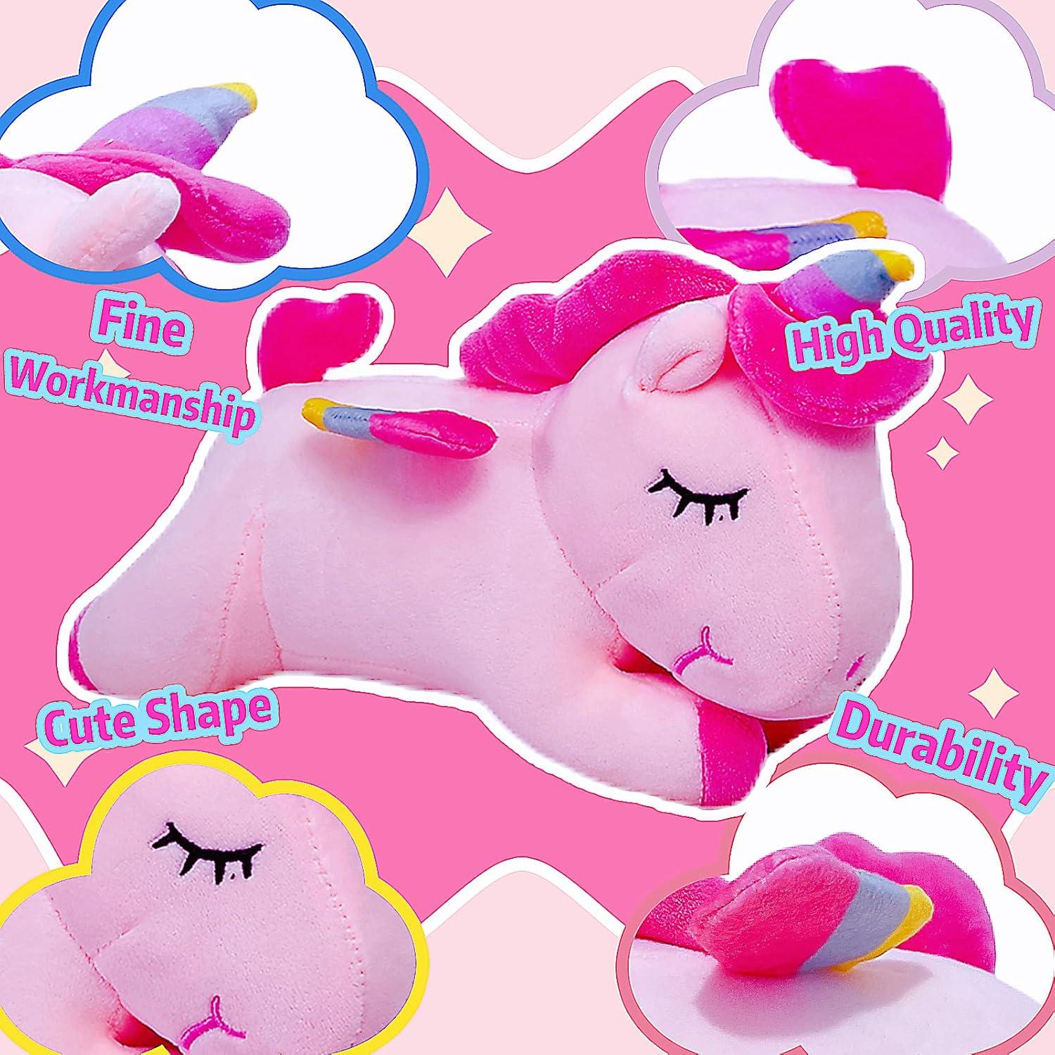 Juguete de Peluche Unicornio Rosa 30 cm LoYuSenn - Regalo Ideal