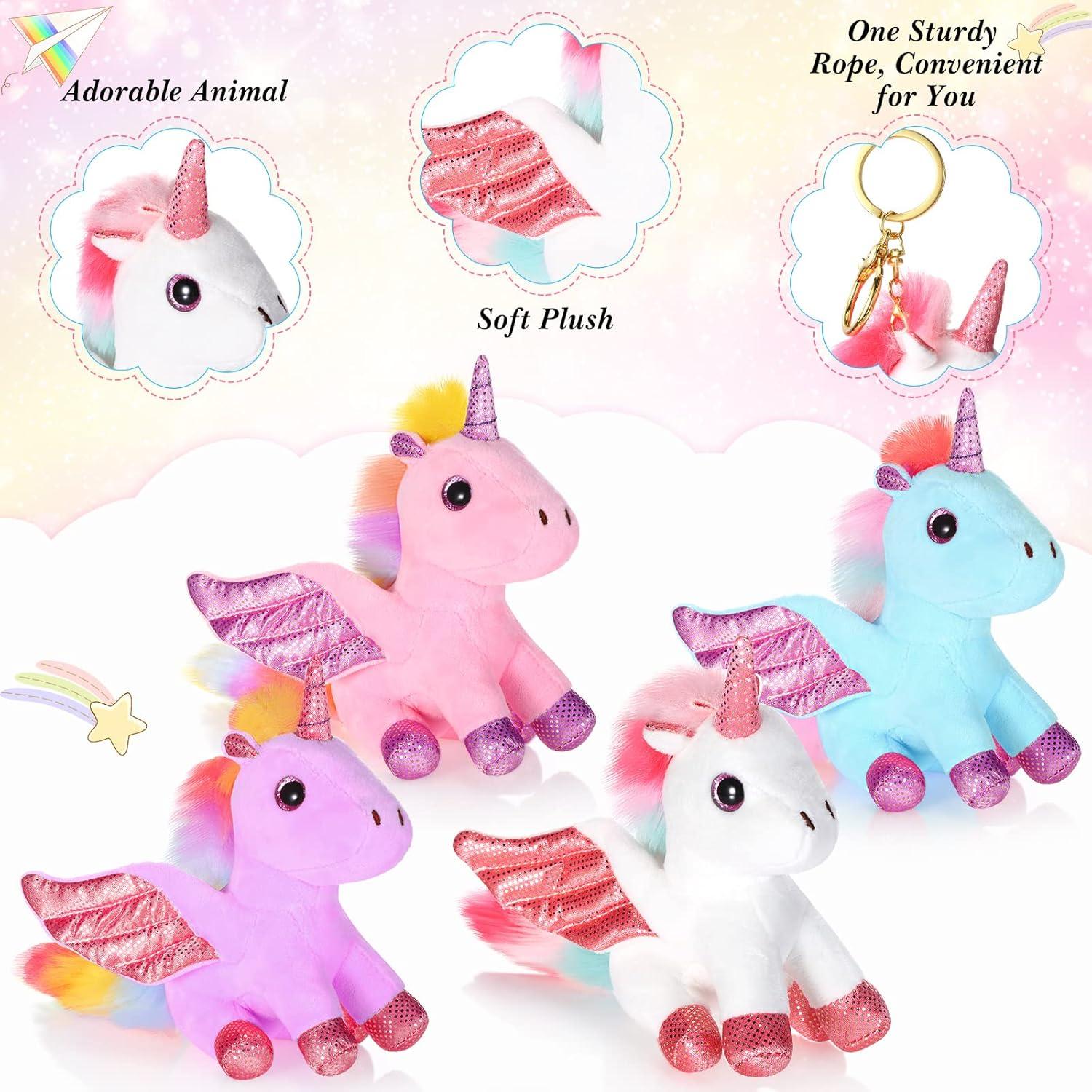 8 Mini Juguetes de Unicornio de Peluche Sumind 14 cm