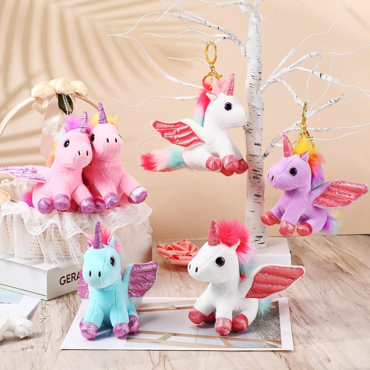8 Mini Juguetes de Unicornio de Peluche Sumind 14 cm