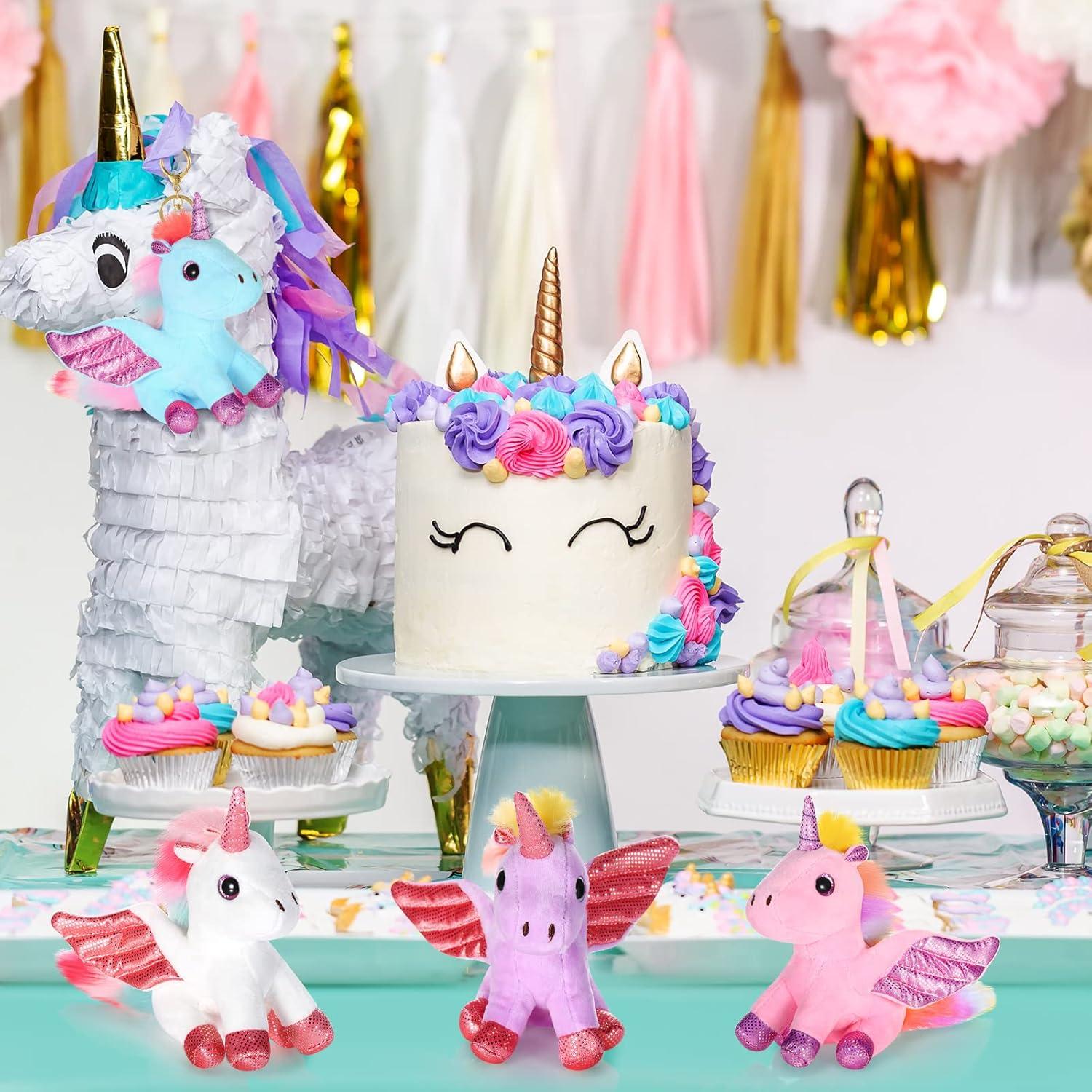8 Mini Juguetes de Unicornio de Peluche Sumind 14 cm