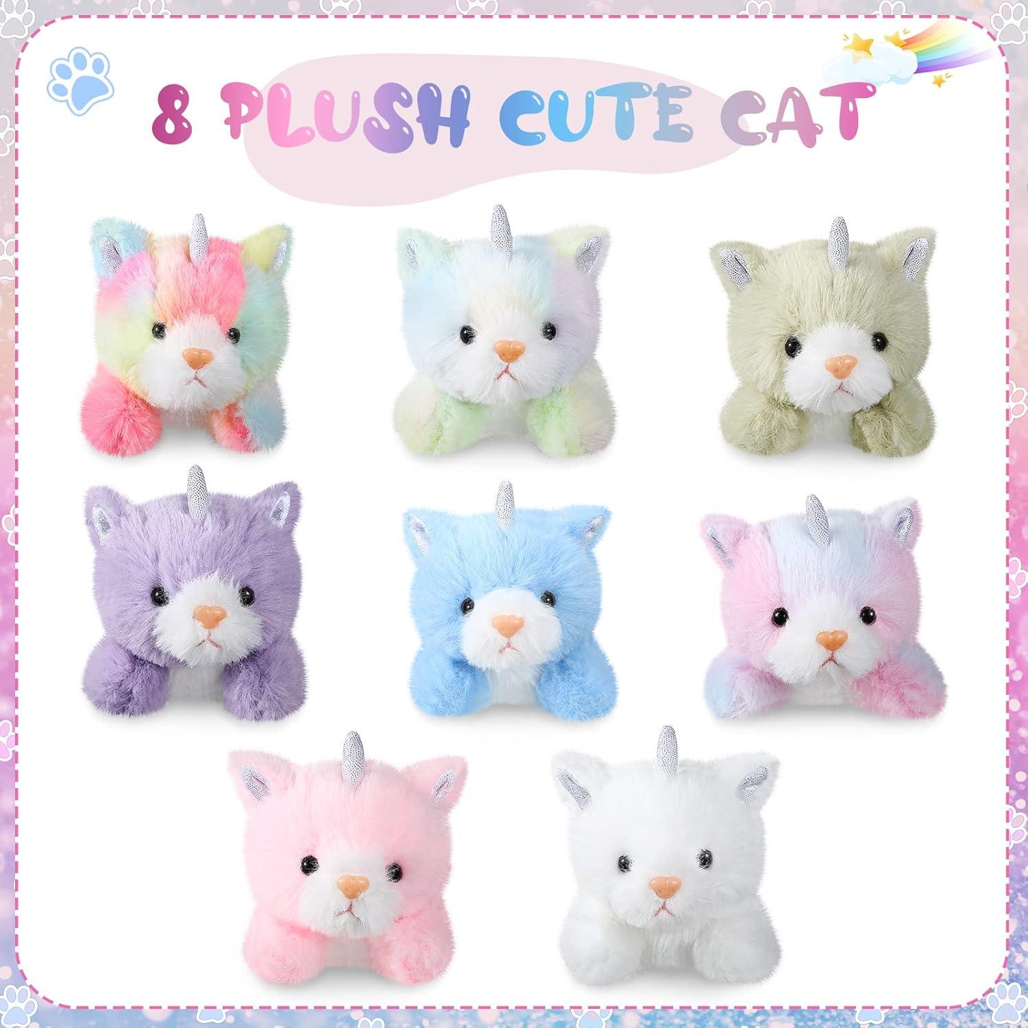 Sumind 8 Animales de Peluche para Gatos 15 cm Variados