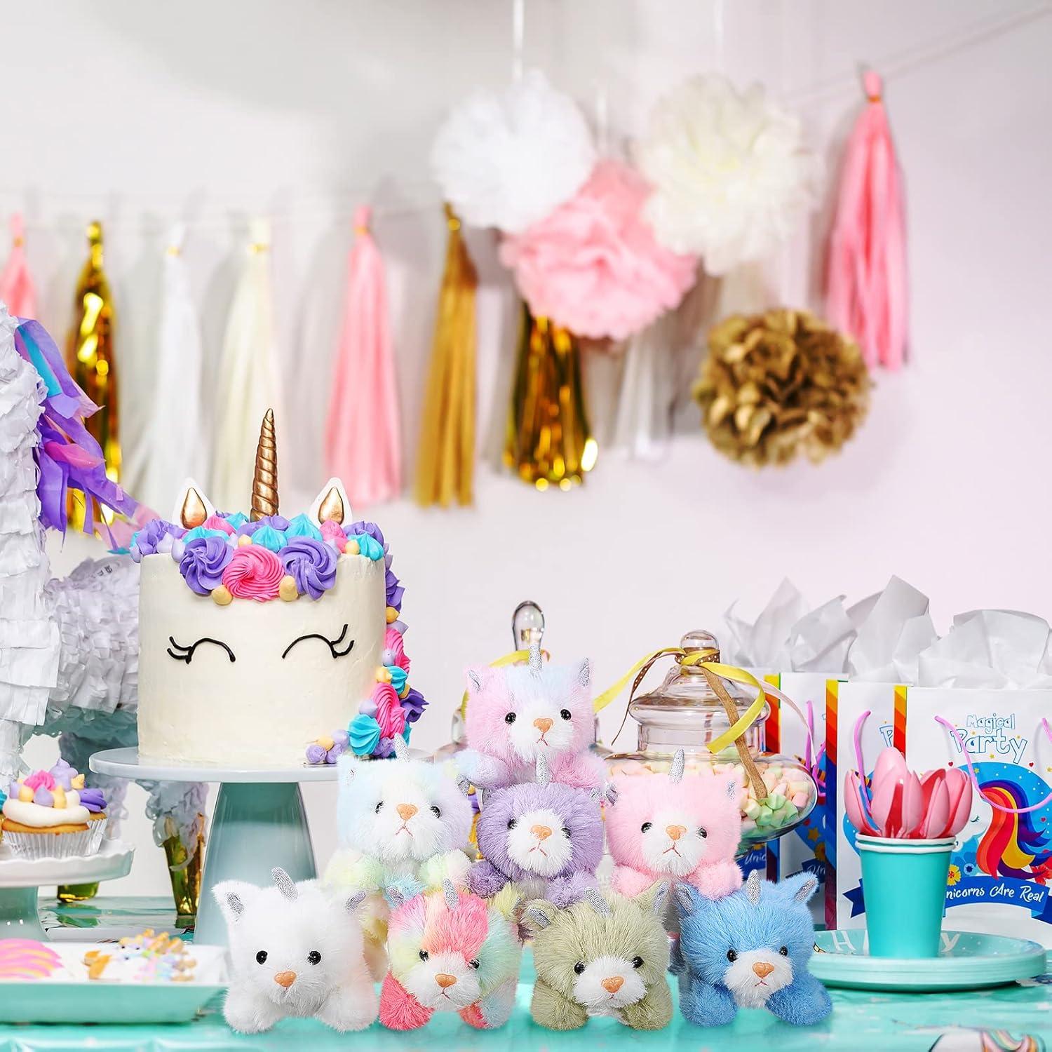 Sumind 8 Animales de Peluche para Gatos 15 cm Variados