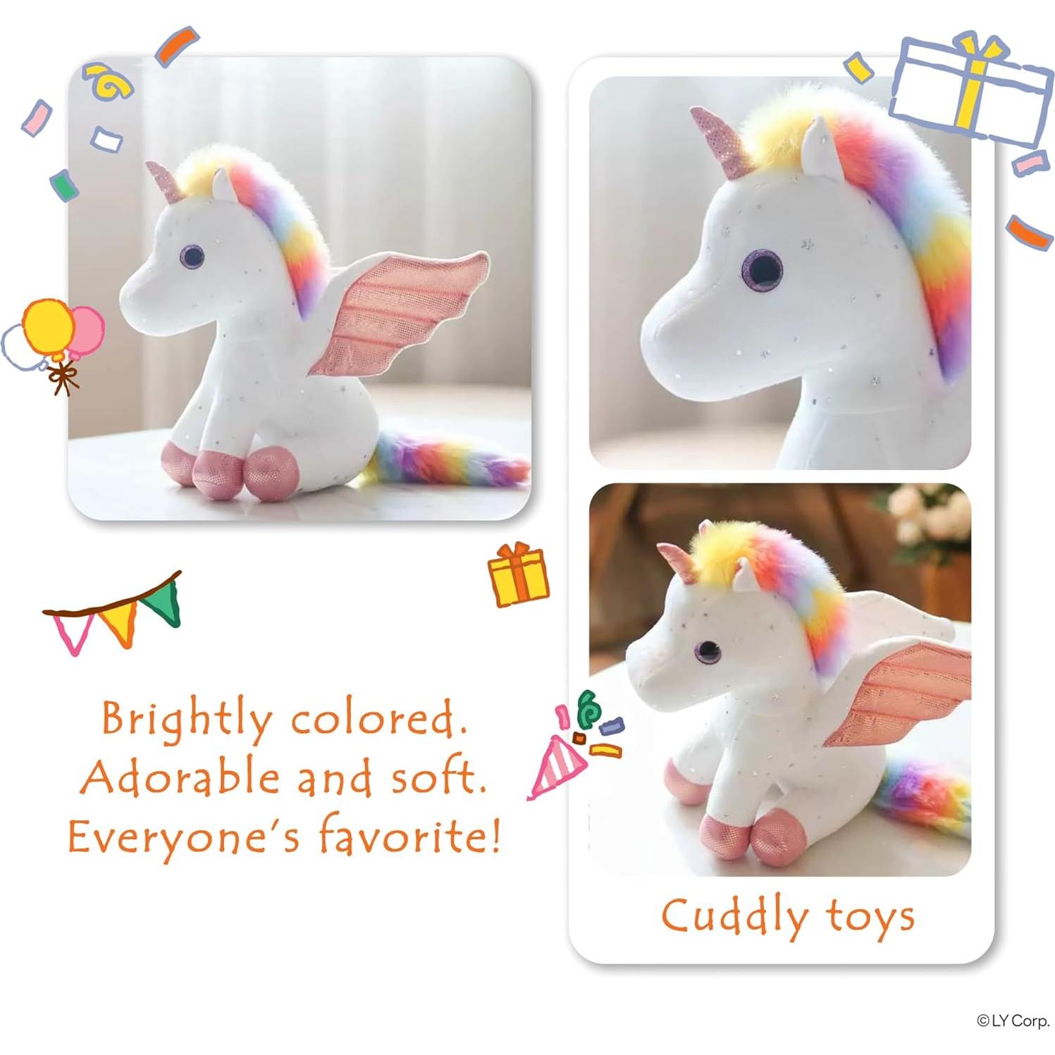 Juguete de Peluche Unicornio Rosa Best Ramona 26x29cm