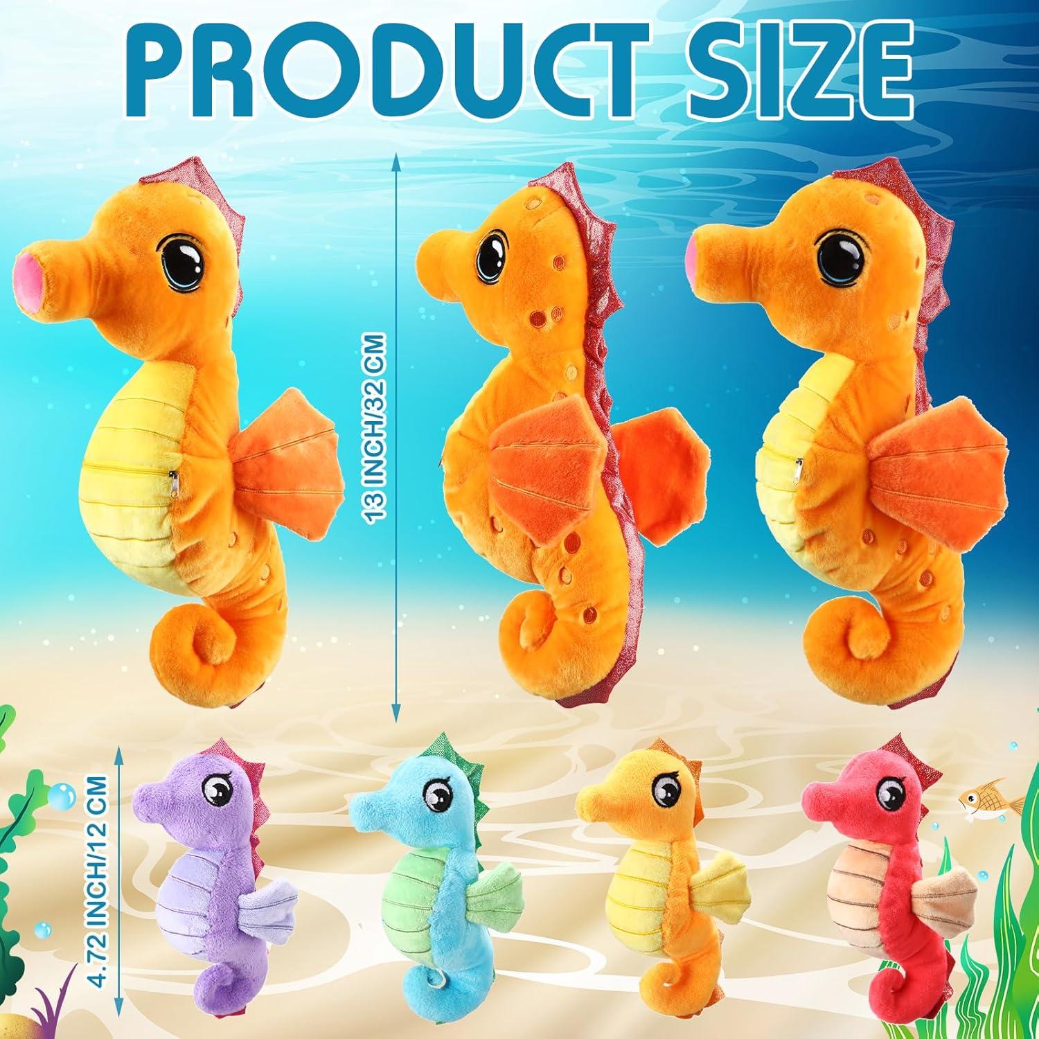 Conjunto de 5 Animales de Peluche Caballito de Mar Shappy