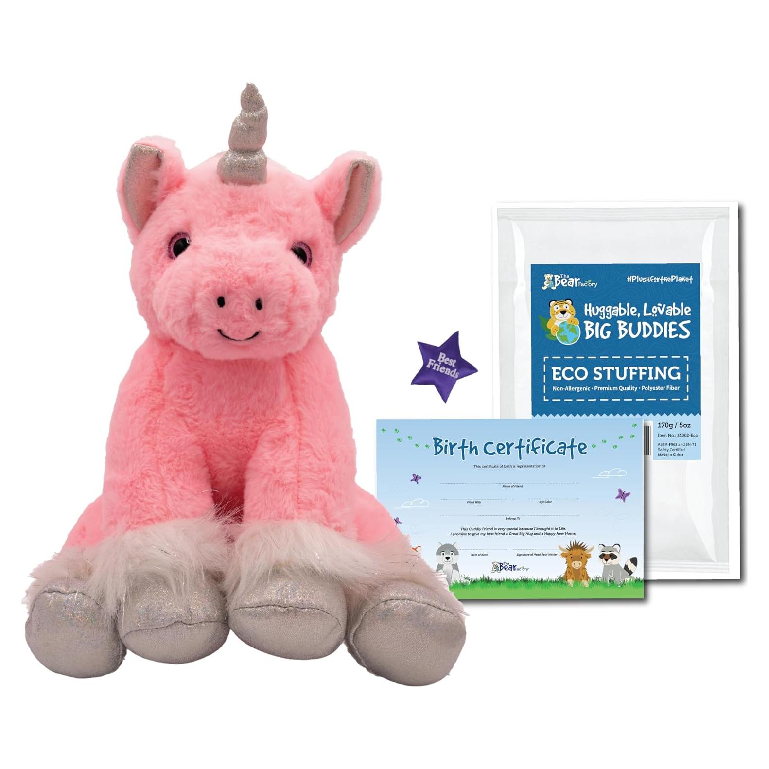 Peluche Unicornio Rosa 40 cm La Fábrica de Osos Suave