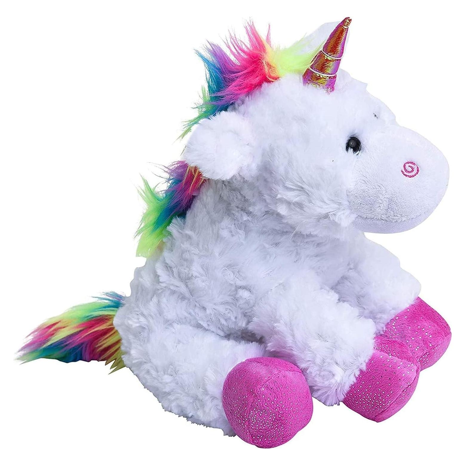 Peluche Unicornio Arcoíris WEUPE 25.4 cm Suave y Abrazable