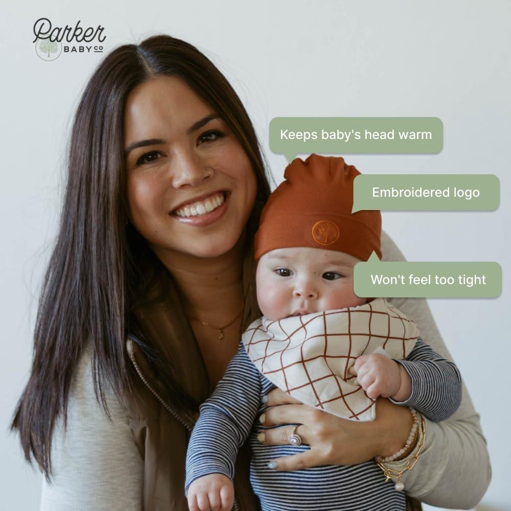 Conjunto de Gorro Beanie para Bebé Parker 2-Pack Algodón 100%